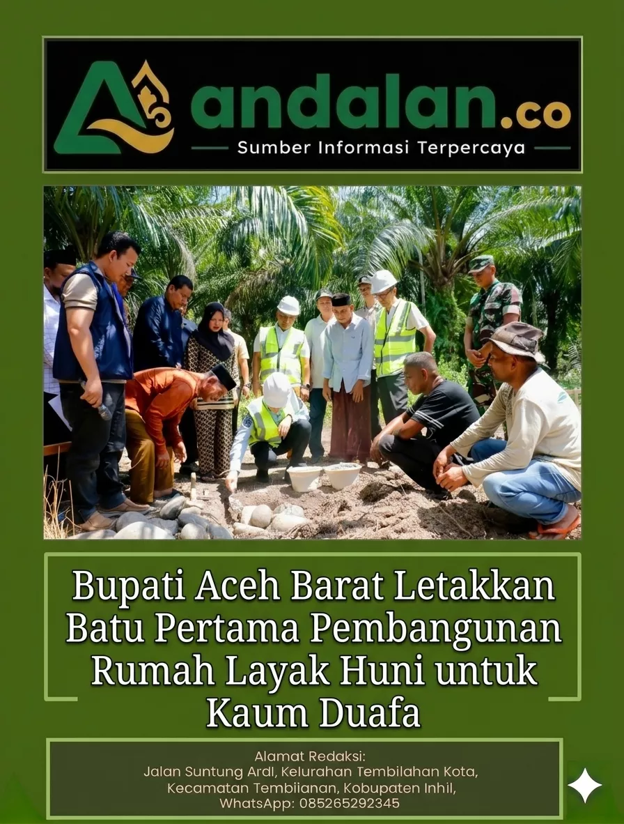 Bupati Aceh Barat Letakkan Batu Pertama Pembangunan Rumah Layak Huni untuk Kaum Duafa