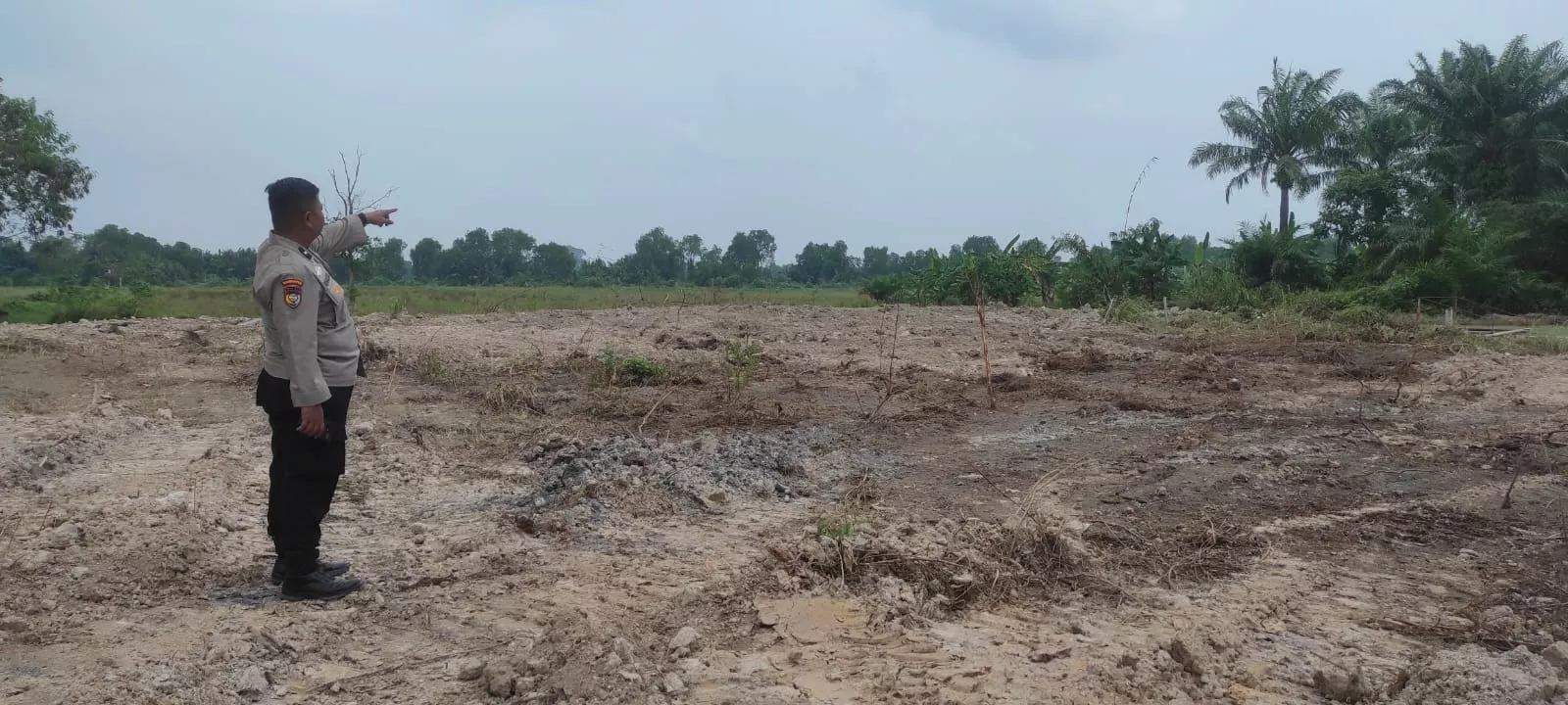 Dukung Ketahanan Pangan, Polsek Sabak Auh Siapkan 1,5 Hektare Lahan Jagung Pipil