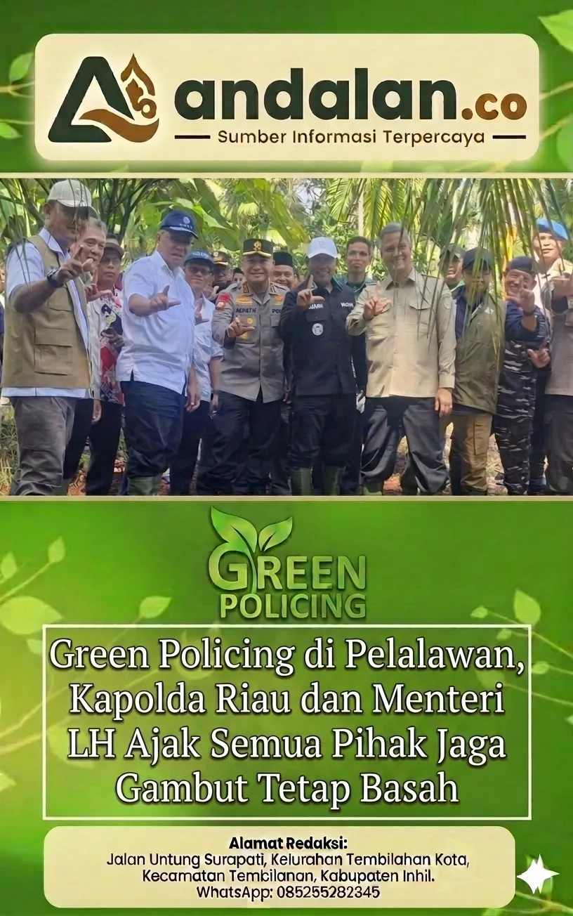 Green Policing di Pelalawan, Kapolda Riau dan Menteri LH Ajak Semua Pihak Jaga Gambut Tetap Basah