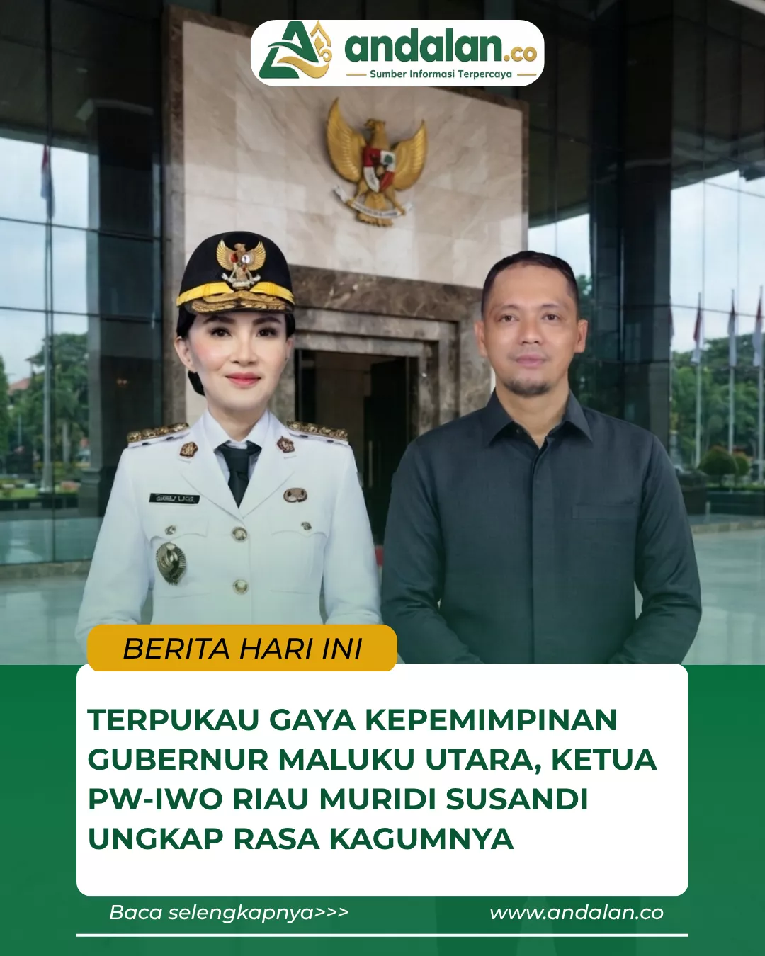 Terpukau Gaya Kepemimpinan Gubernur Maluku Utara, Ketua PW-IWO Riau Muridi Susandi Ungkap Rasa Kagumnya
