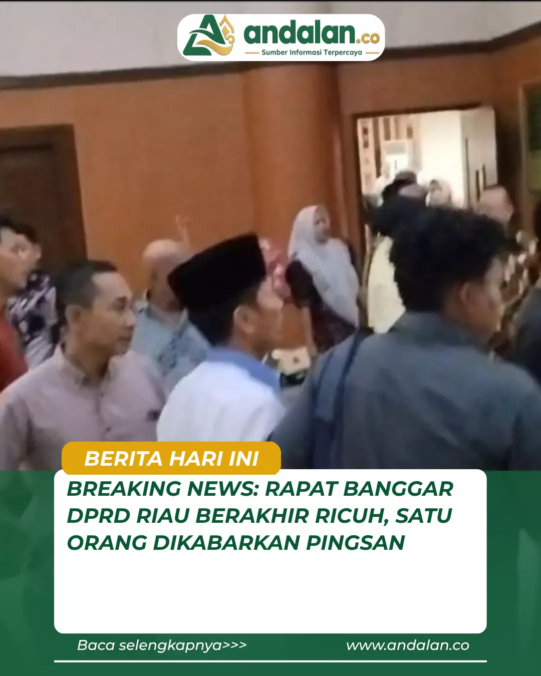 BREAKING NEWS: Rapat Banggar DPRD Riau Berakhir Ricuh, Satu Orang Dikabarkan Pingsan