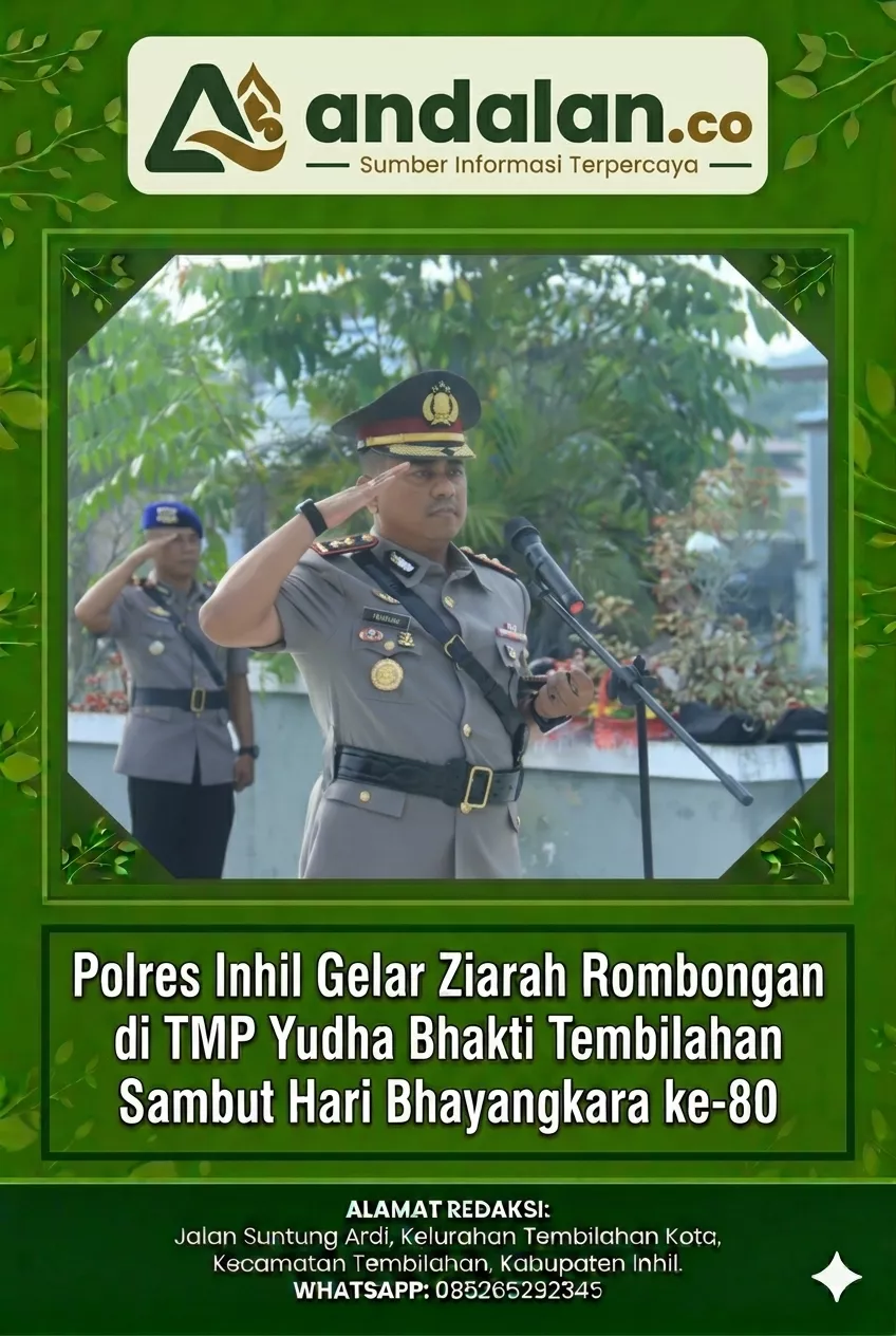 Polres Inhil Gelar Ziarah Rombongan di TMP Yudha Bhakti Tembilahan Sambut Hari Bhayangkara ke-80