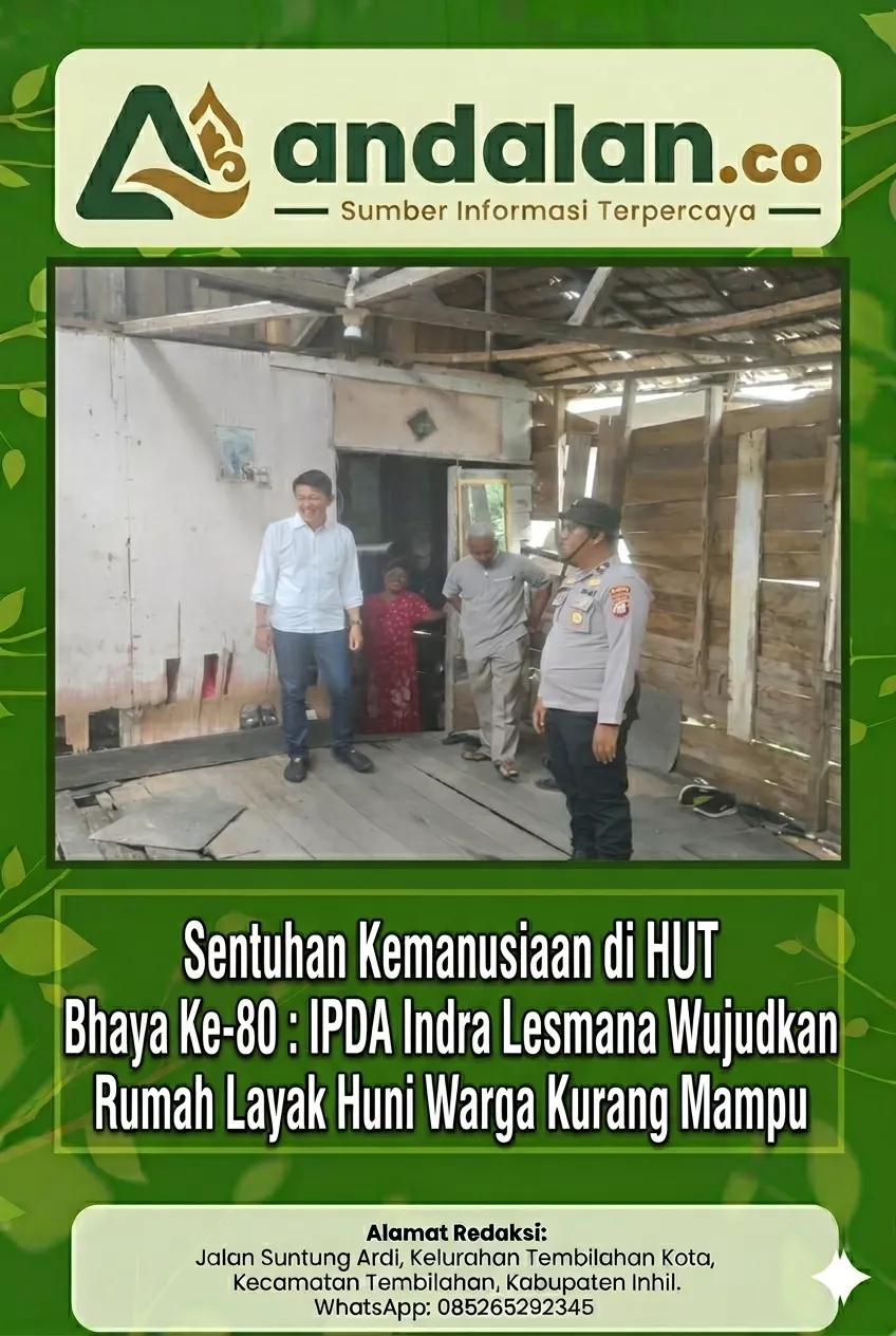 Sentuhan Kemanusiaan di HUT Bhayangkara Ke-80 : IPDA Indra Lesmana Wujudkan Rumah Layak Huni Warga Kurang Mampu