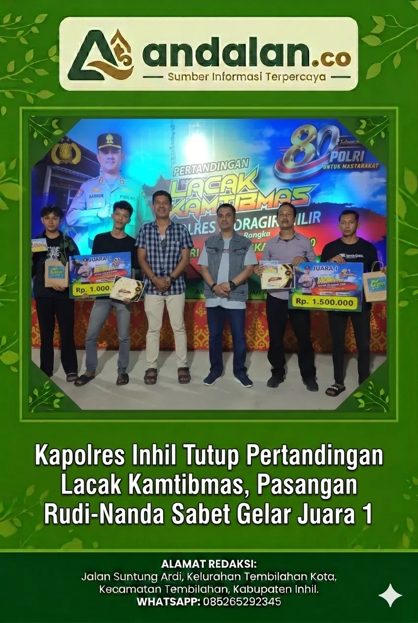 Kapolres Inhil Tutup Pertandingan Lacak Kamtibmas, Pasangan Rudi-Nanda Sabet Gelar Juara 1