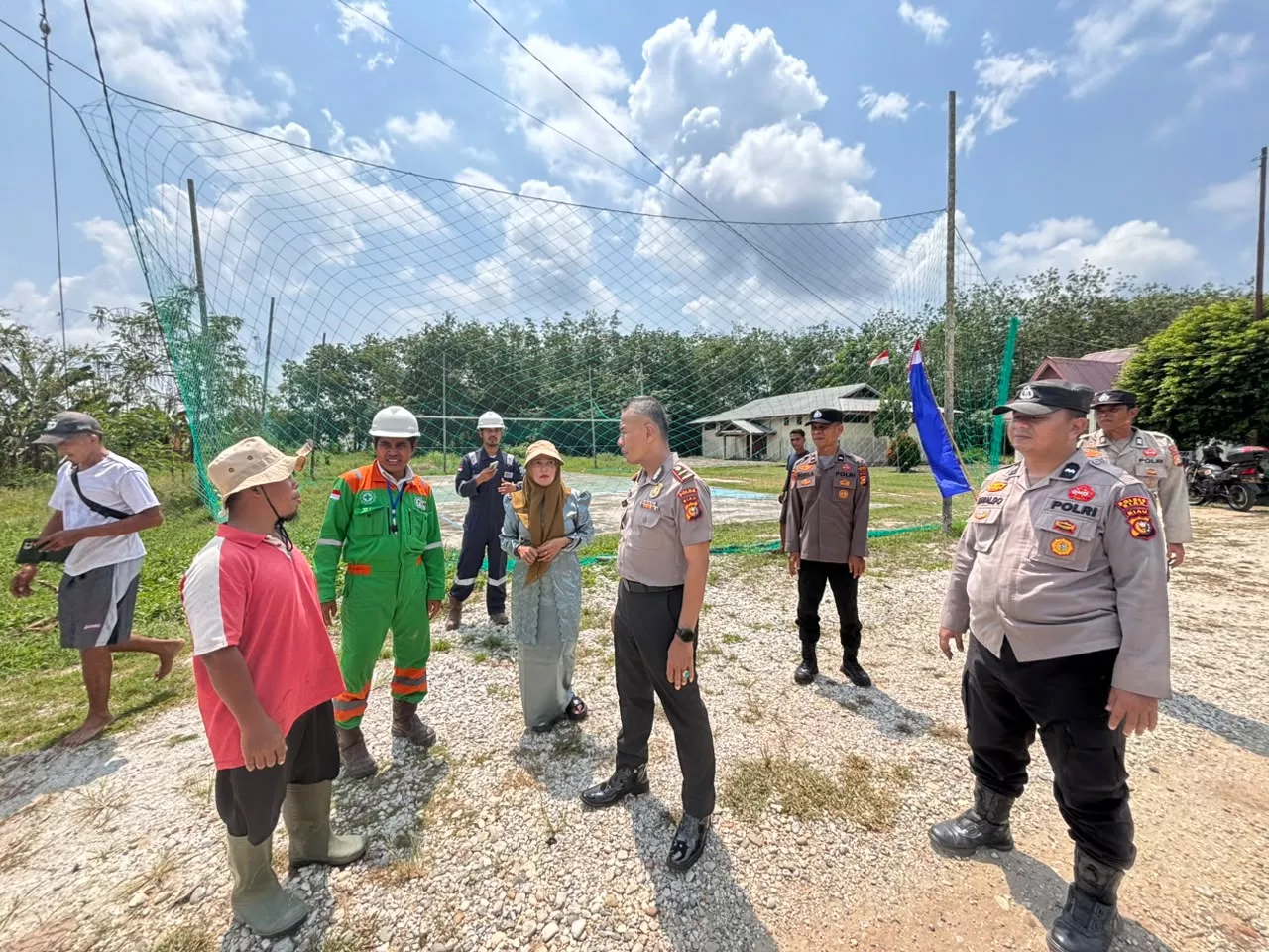 Dukung Program Asta Cita, Polsek Sabak Auh Cek Kesiapan Lahan Penanaman Jagung Pipil