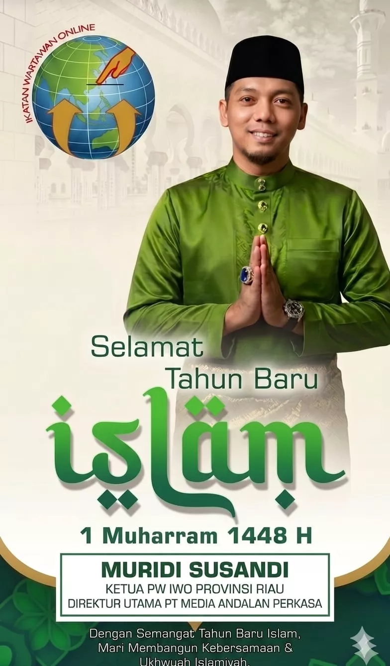 Ketua PW IWO Riau Ajak Jadikan Tahun Baru Islam 1448 H Momentum Hijrah dan Perkuat Persatuan