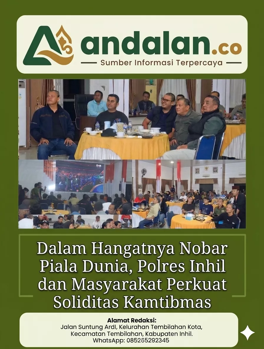 Dalam Hangatnya Nobar Piala Dunia, Polres Inhil dan Masyarakat Perkuat Soliditas Kamtibmas