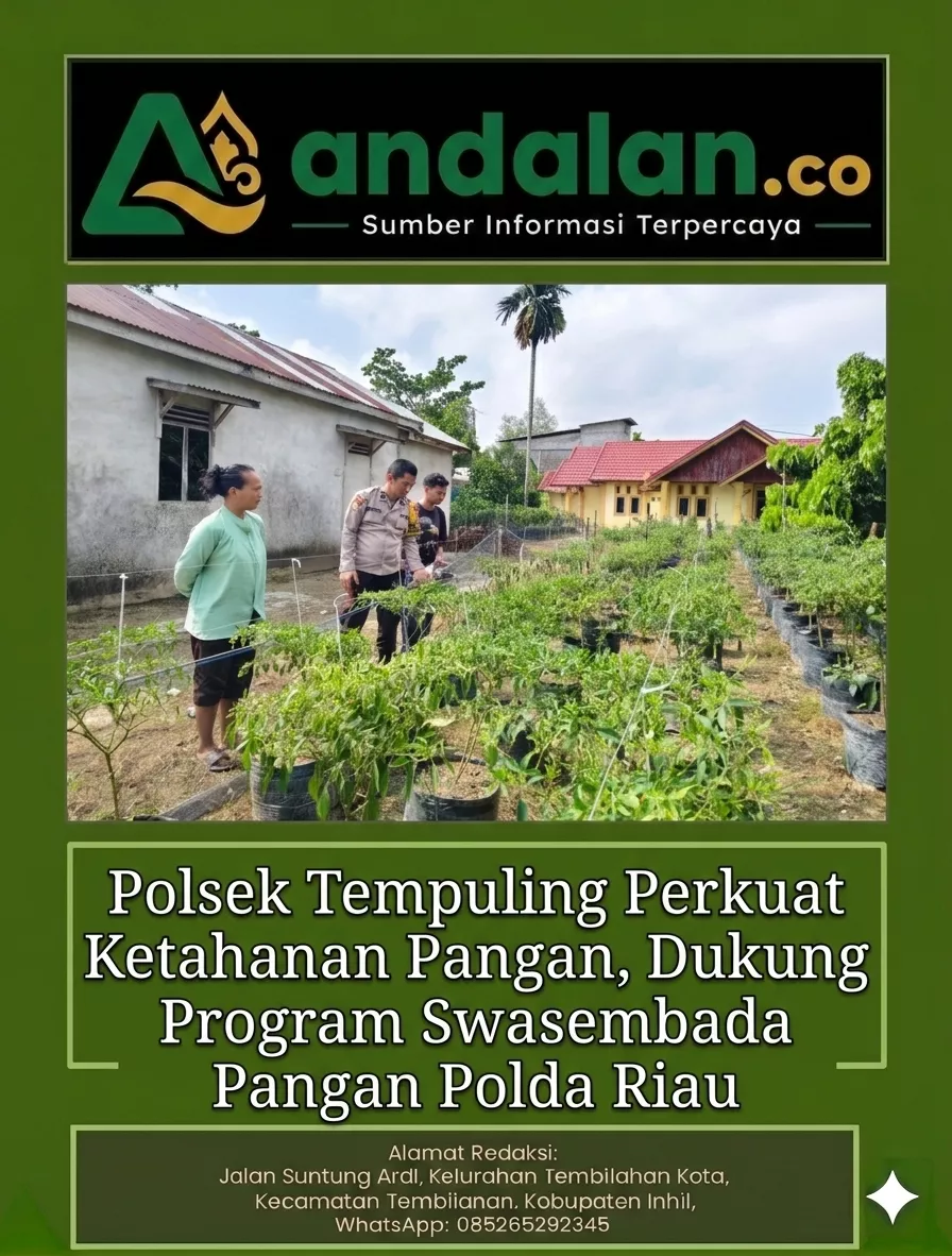 Polsek Tempuling Perkuat Ketahanan Pangan, Dukung Program Swasembada Pangan Polda Riau