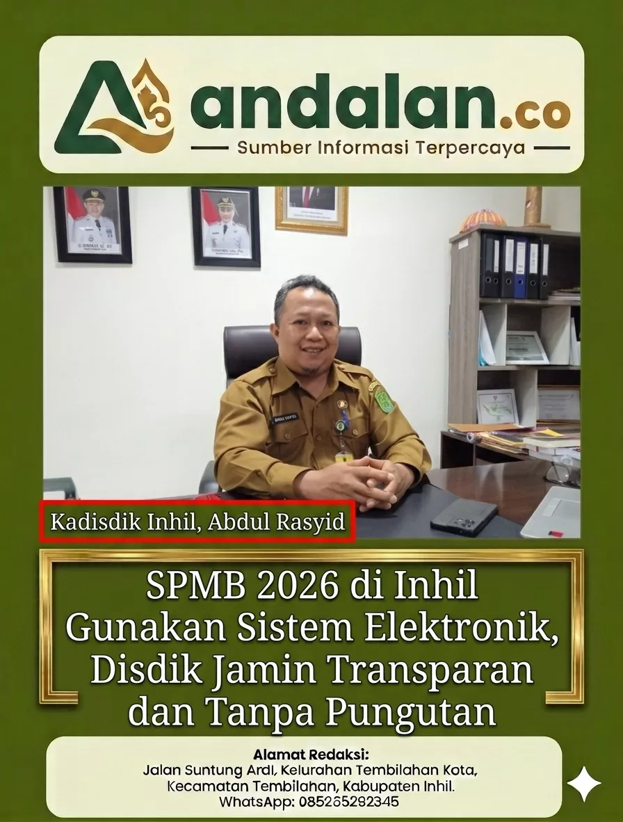 SPMB 2026 di Inhil Gunakan Sistem Elektronik, Disdik Jamin Transparan dan Tanpa Pungutan