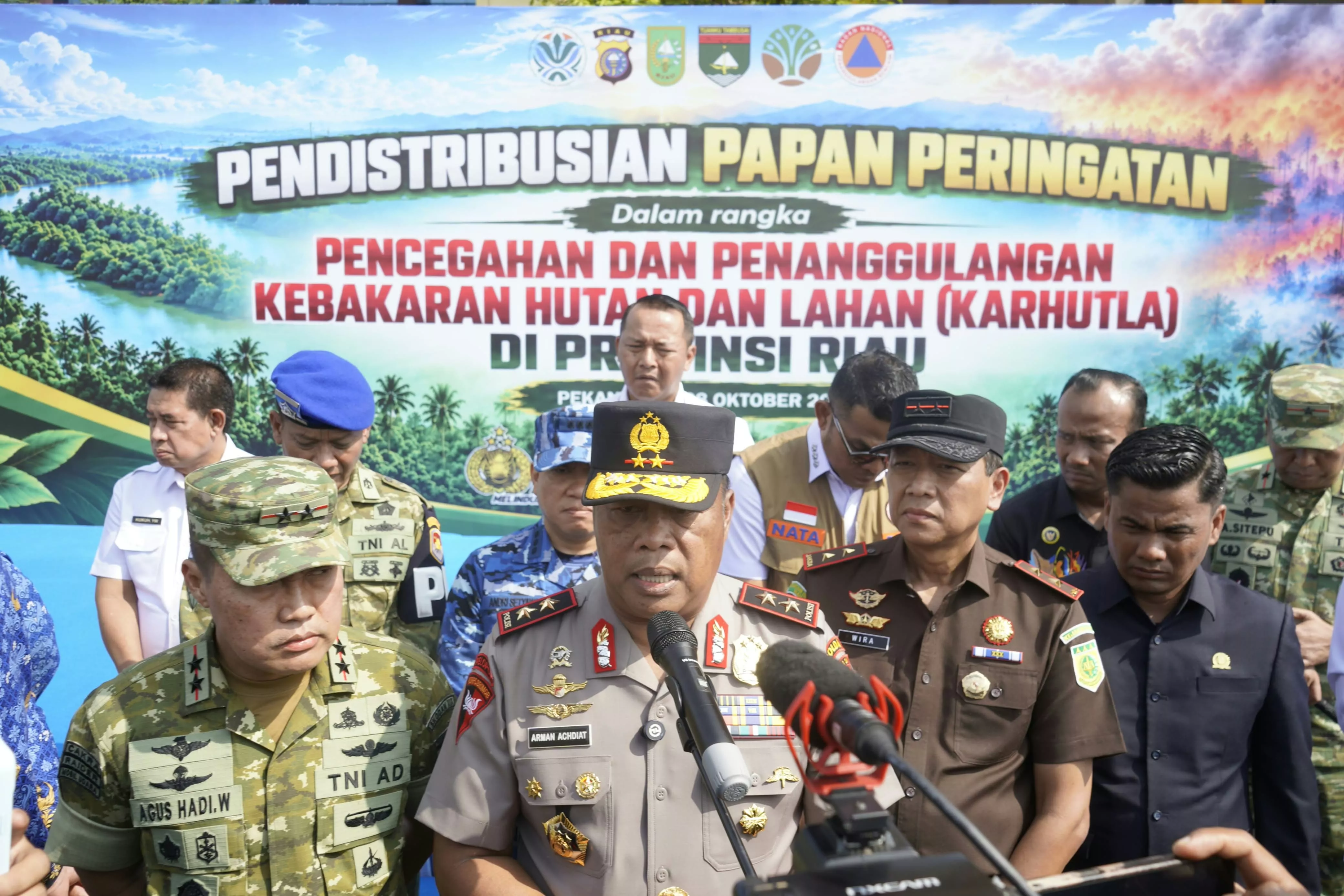 Karhutla Mereda! Kapolda Riau Siapkan 260 Plang Peringatan, Cegah Api Kembali Membara