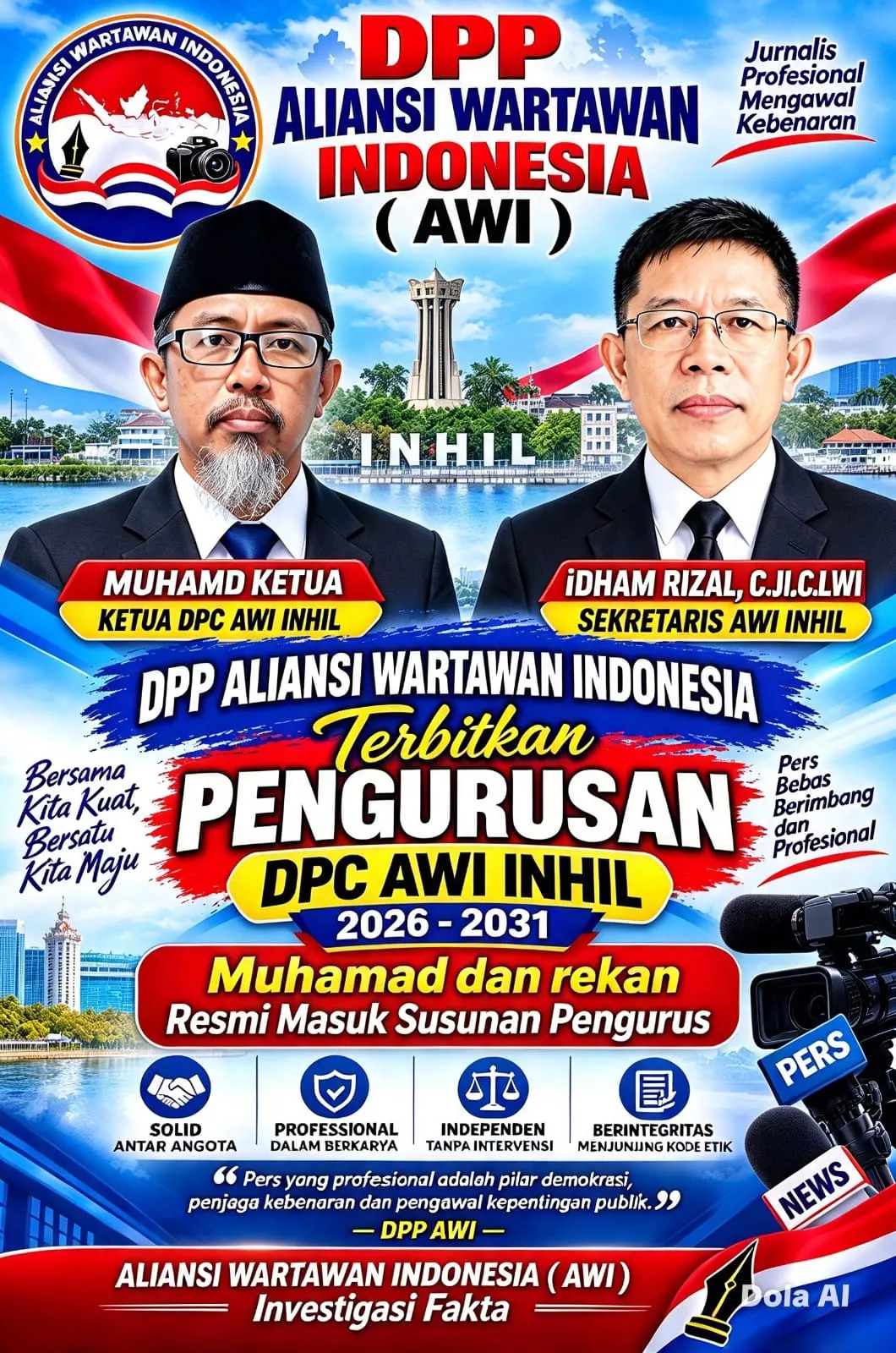 DPP AWI Terbitkan SK Pengurus DPC Inhil 2026-2031, Muhamad Masuk Jajaran Kepengurusan