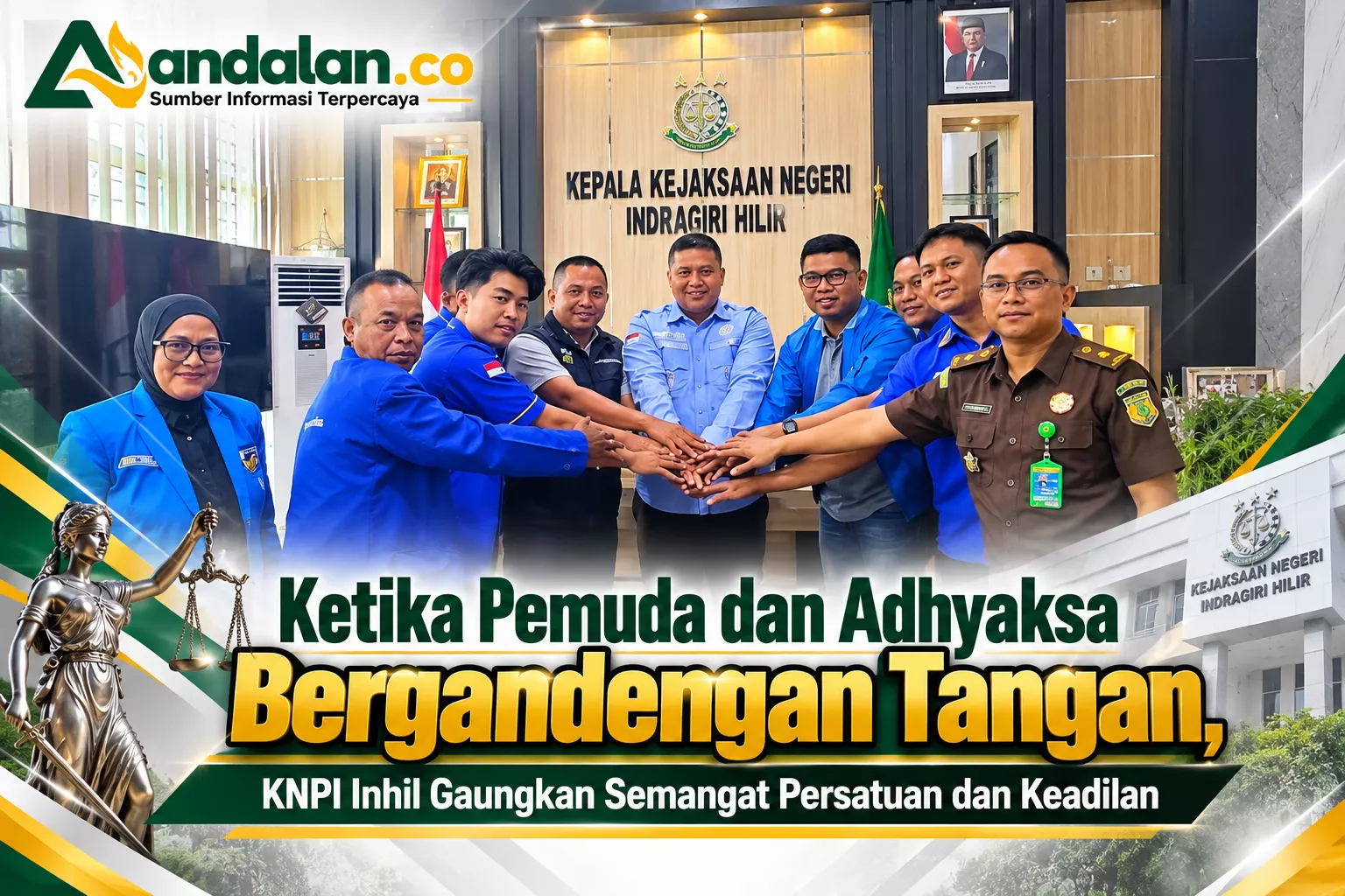 Ketika Pemuda dan Adhyaksa Bergandengan Tangan, KNPI Inhil Gaungkan Semangat Persatuan dan Keadilan