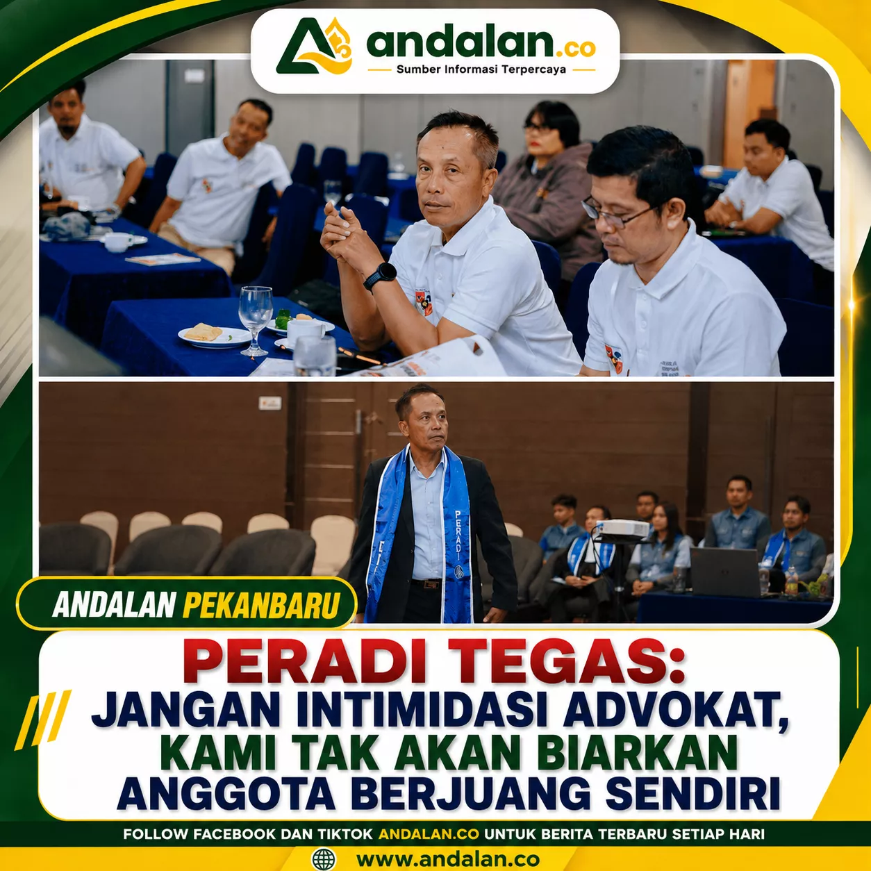 PERADI Tegas: Jangan Intimidasi Advokat, Kami Tak Akan Biarkan Anggota Berjuang Sendiri