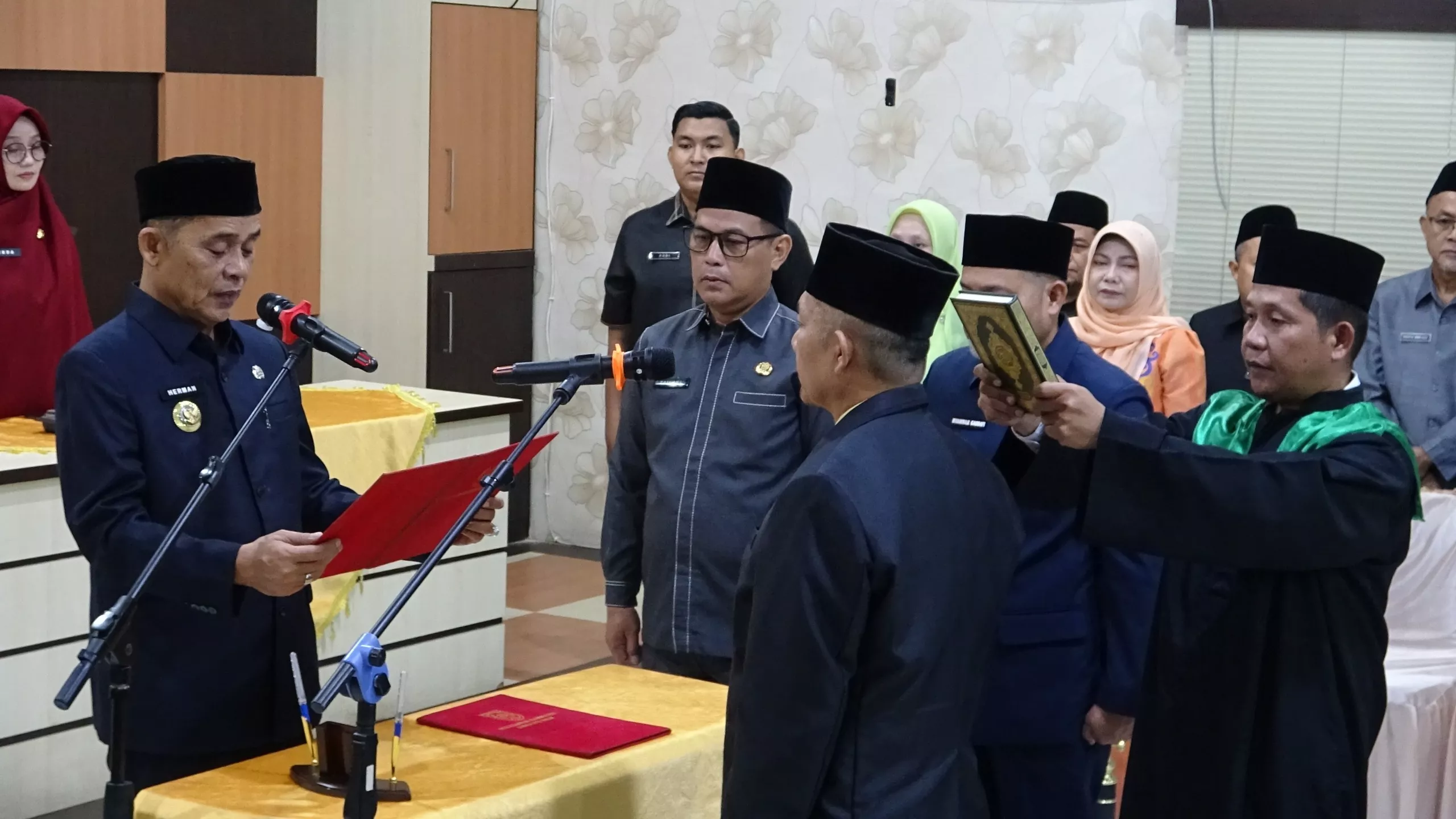 Bupati Inhil Herman Lantik 48 Pejabat