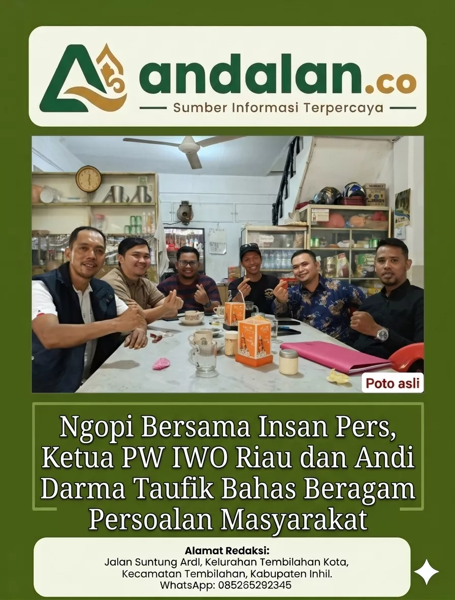 Ngopi Bersama Insan Pers, Ketua PW IWO Riau dan Andi Darma Taufik Bahas Beragam Persoalan Masyarakat
