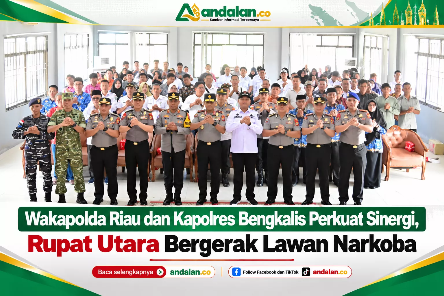 Perang Melawan Narkoba! Wakapolda Riau Turun ke Rupat Utara, Ajak Warga Selamatkan Generasi Muda