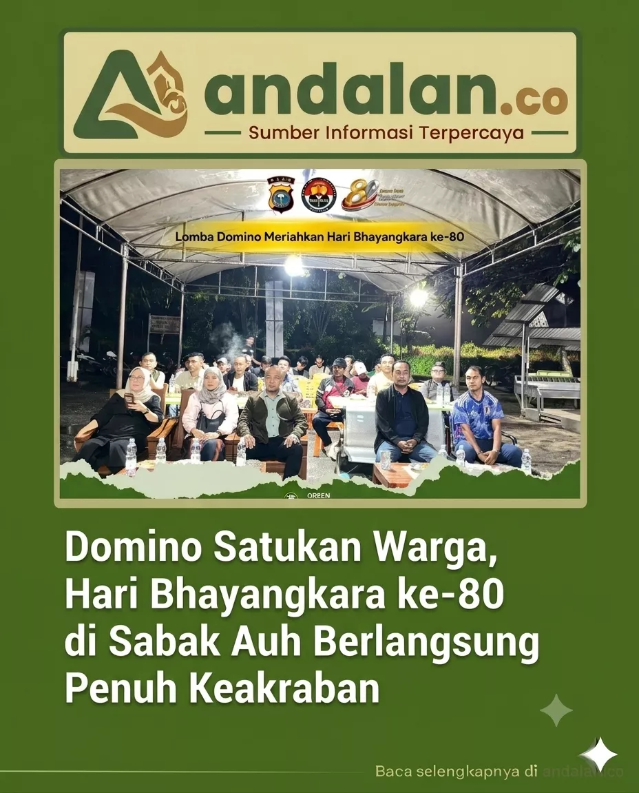 Domino Satukan Warga, Hari Bhayangkara ke-80 di Sabak Auh Berlangsung Penuh Keakraban