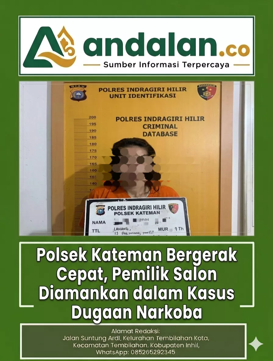 Polsek Kateman Bergerak Cepat, Pemilik Salon Diamankan dalam Kasus Dugaan Narkoba