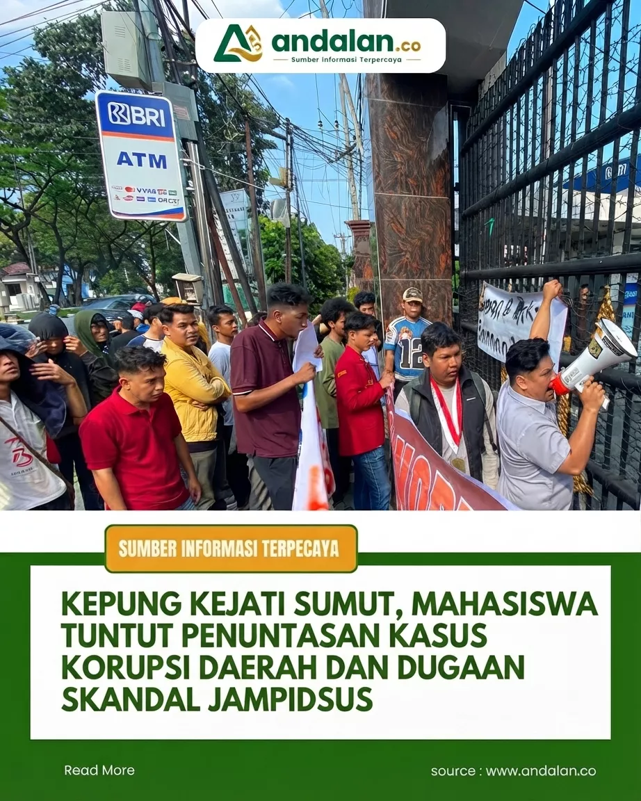 Kepung Kejati Sumut, Mahasiswa Tuntut Penuntasan Kasus Korupsi Daerah dan Dugaan Skandal Jampidsus