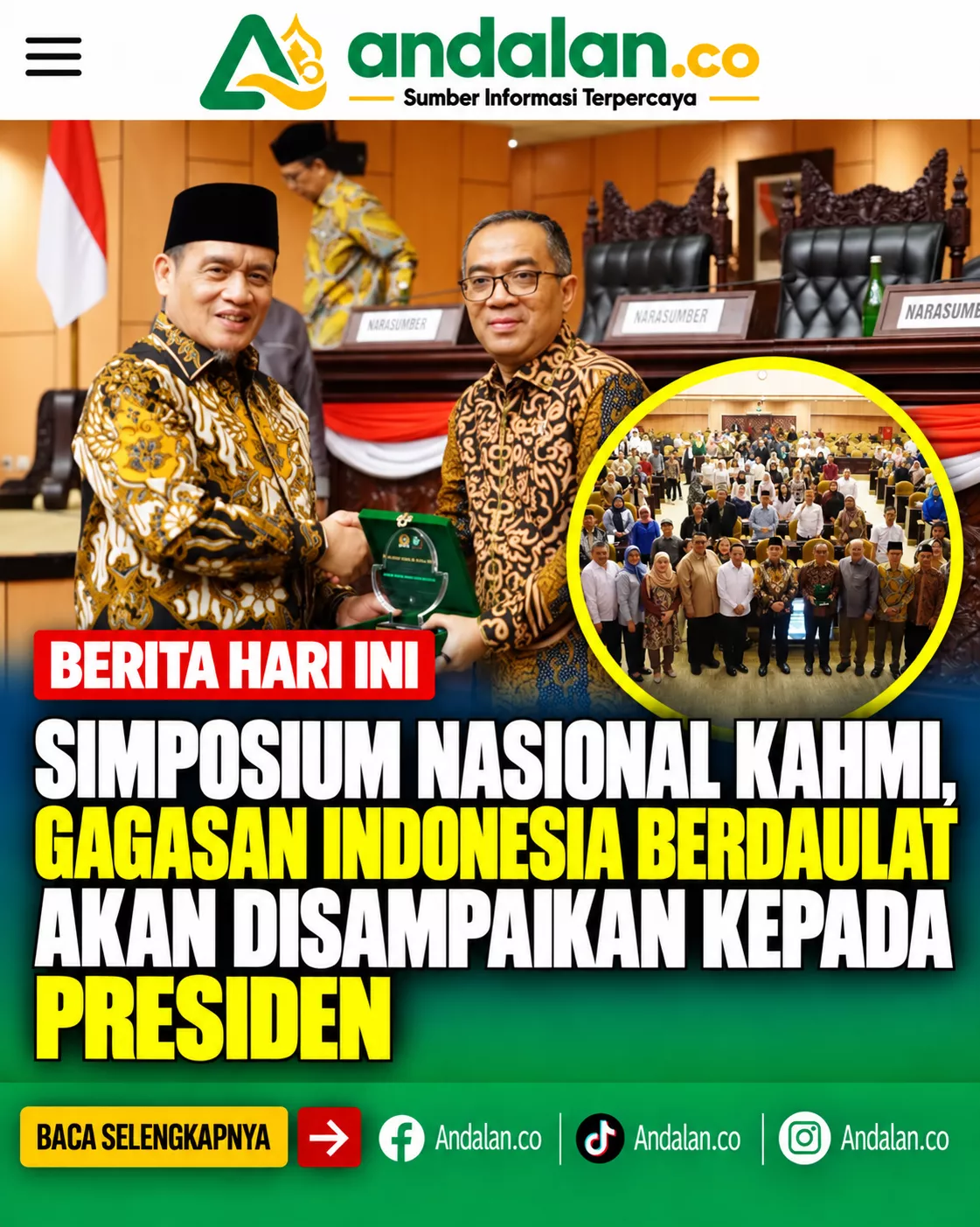 Simposium Nasional KAHMI, Gagasan Indonesia Berdaulat Akan Disampaikan kepada Presiden