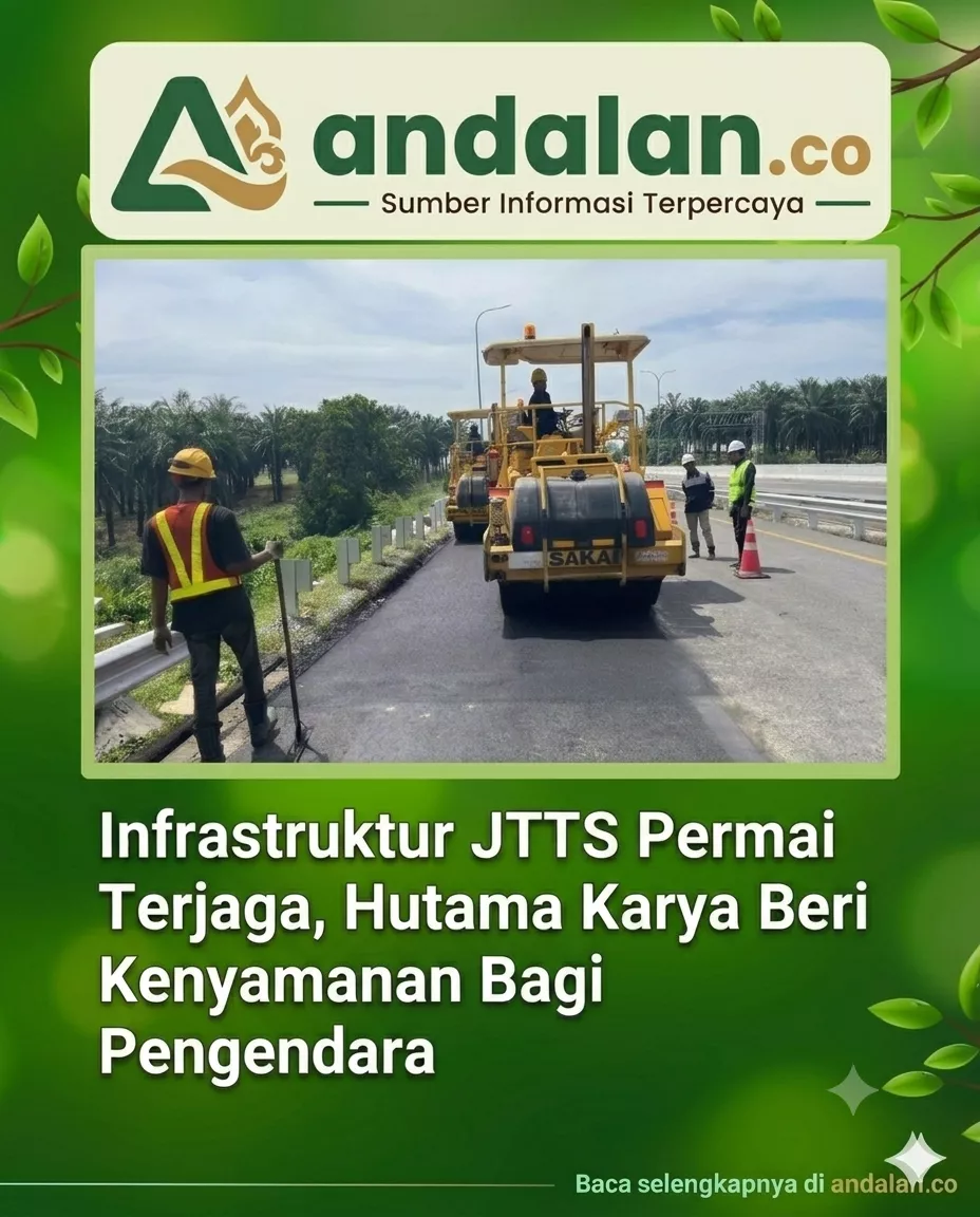 Infrastruktur JTTS Permai Terjaga, Hutama Karya Beri Kenyamanan Bagi Pengendara