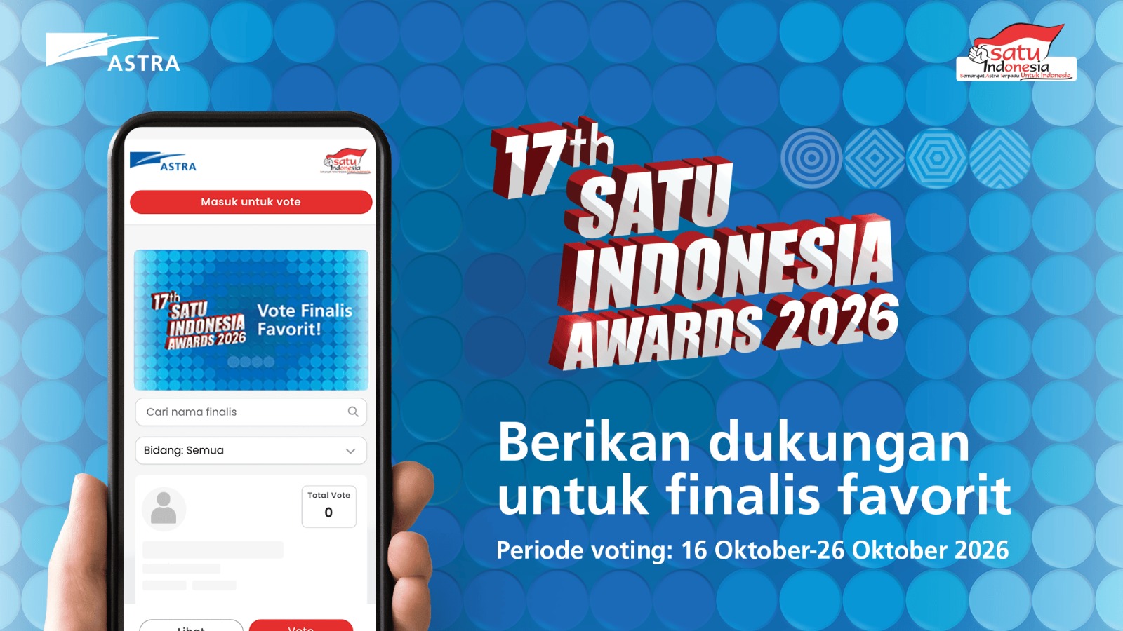 PT Astra International Tbk Umumkan Finalis SATU Indonesia Awards 2026, Feri Ramanda dari Sumut Masuk Daftar