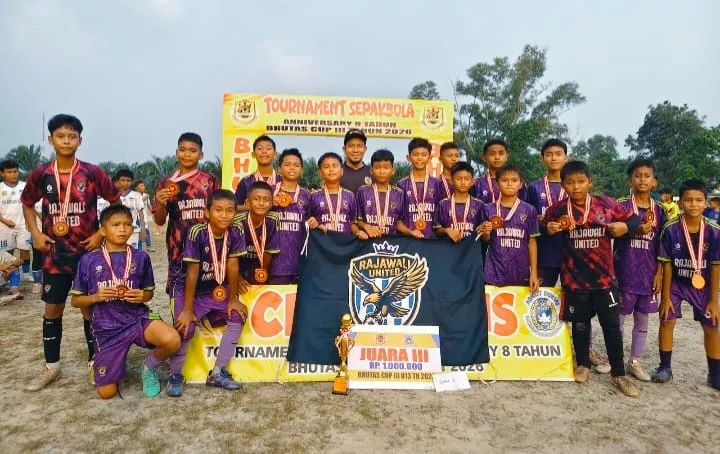 Club Bola Rajawali United Raih Juara 3 Turnamen Bhutan Cup III 
