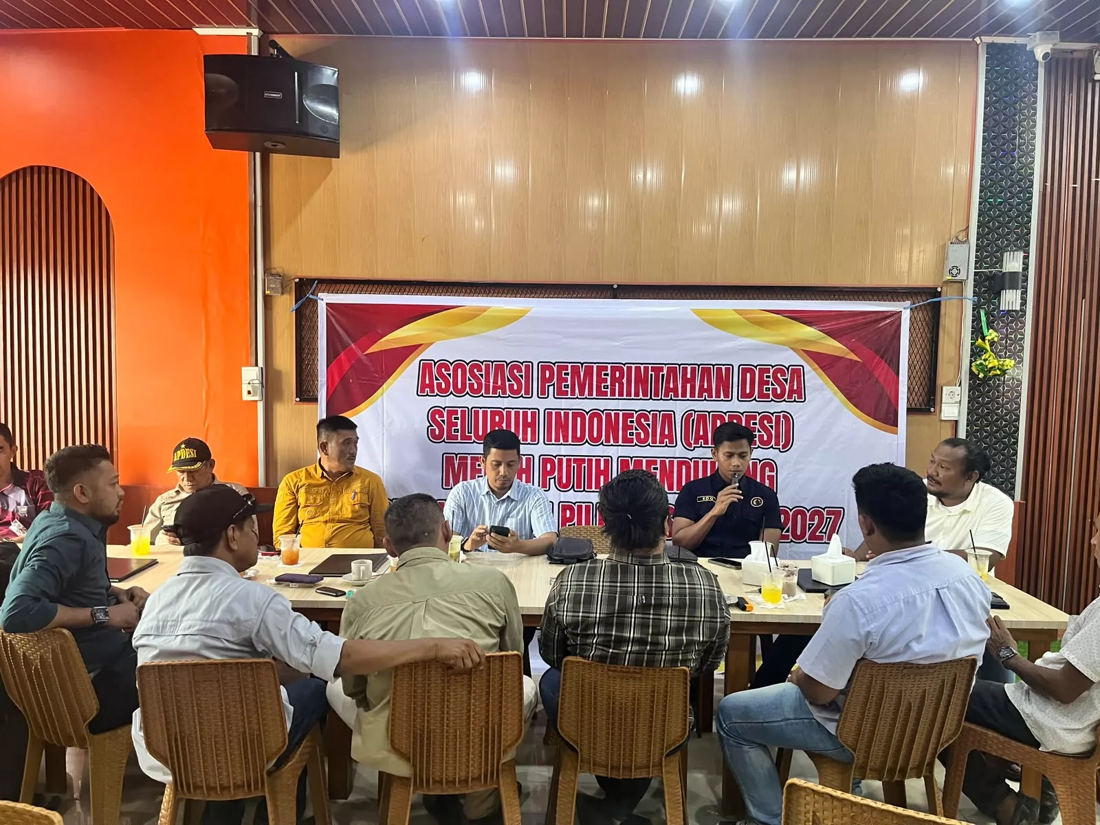 Dit Intelkam Polda Riau Lakukan Sosialisasi Dan Edukasi Perhelatan Pilkades Serentak Di Kabupaten Inhil