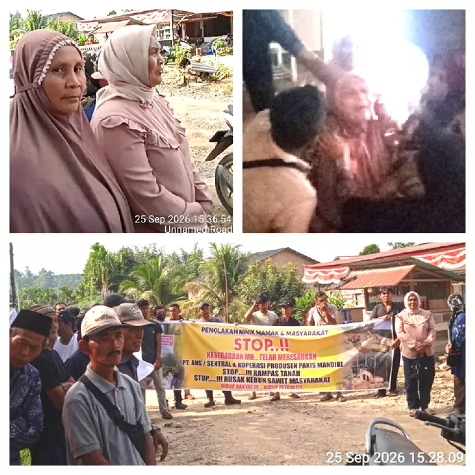 Omak-omak yang Demo Akan Datangi Kantor Camat Rokan IV Koto