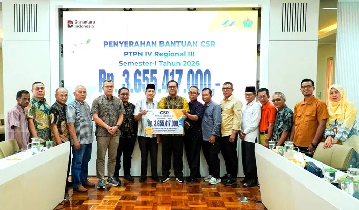 PTPN IV Regional III Kucurkan Rp3,6 Miliar CSR sepanjang Semester Pertama 2026