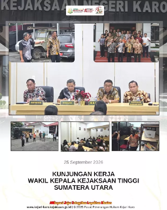 Wakajati Sumut Kunjungi Kejari Karo Tekankan Integritas dan Profesionalitas Aparatur