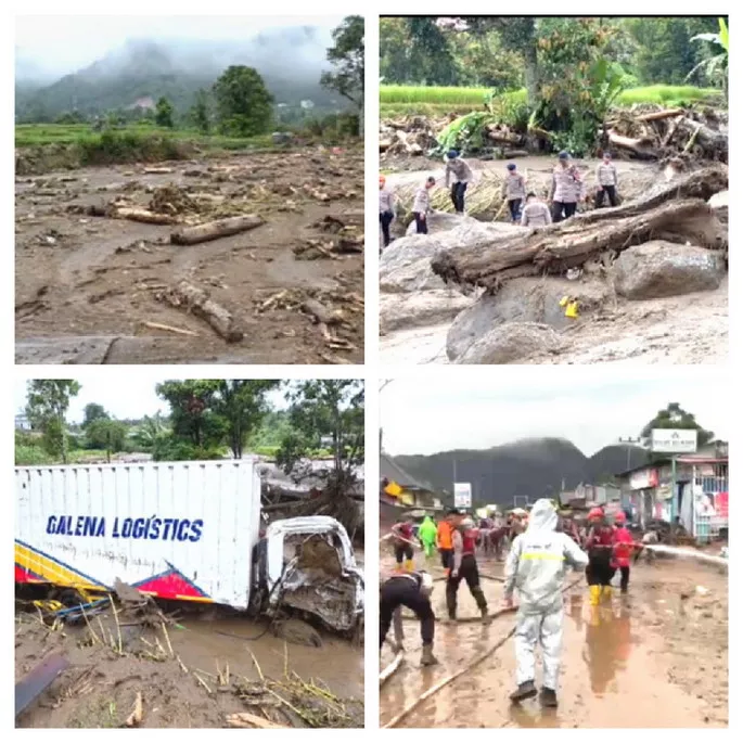 Banjir Bandang Terjang Kabupaten Solok, Satu Warga Meninggal dan Satu Masih dalam Pencarian