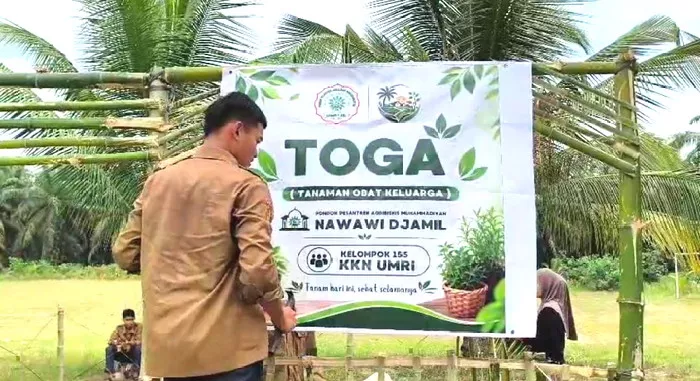 KKN UMRI Kelompok 155 Kenalkan Tanaman Obat Keluarga ke Santri Ponpes Muhammadiyah Agribisnis Nawawi Djamil