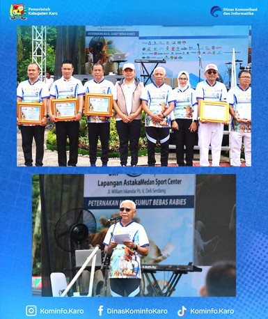 Bupati Karo Hadiri Puncak Bulan Bakti Peternakan dan World Rabies Day 2026