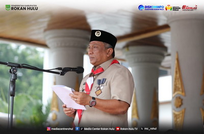 Peringati Hari Pramuka Ke-65, Kwarcab Rokan Hulu Gelar Pelantikan Pengurus dan Apel Besar