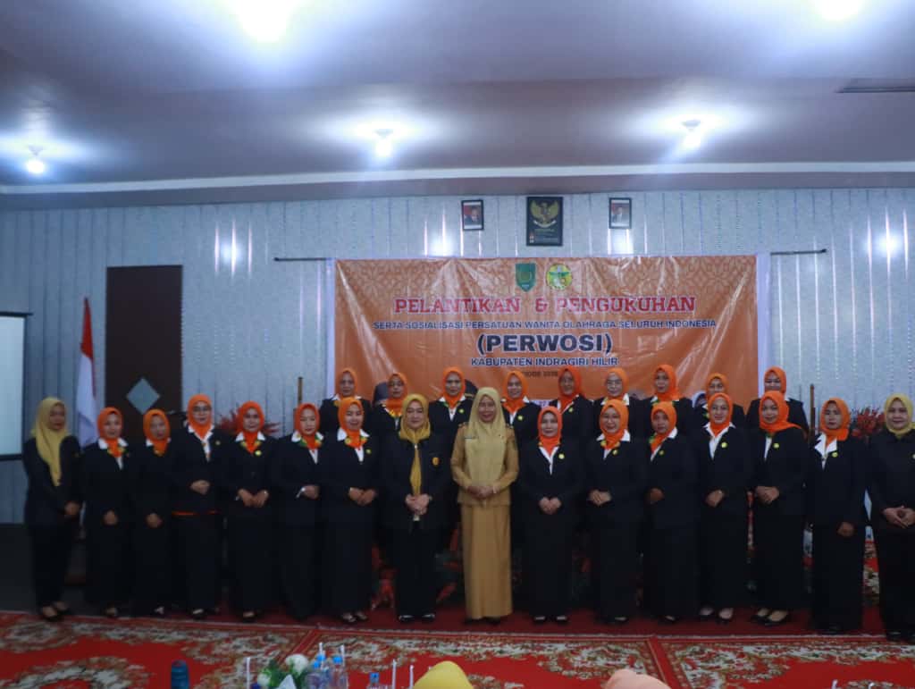 Katerina Susanti Herman Dilantik Sebagai Ketua PERWOSI Inhil