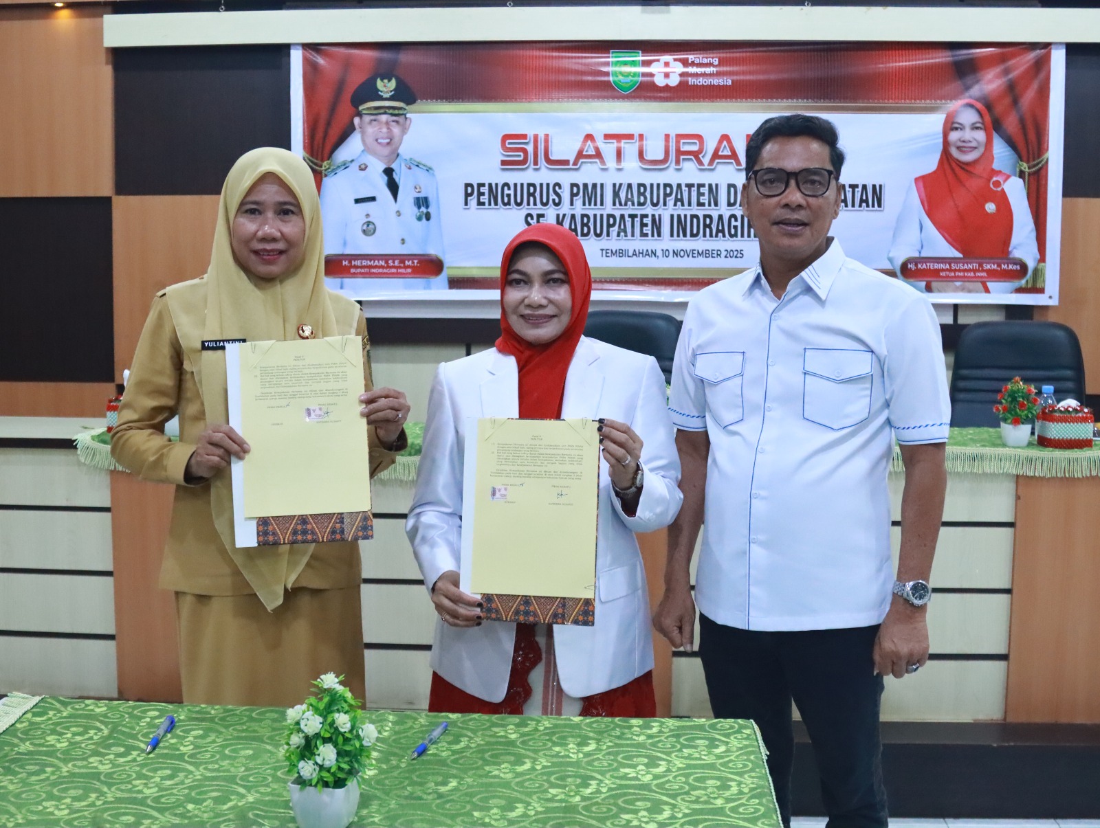 Wabup Yuliantini Apresiasi Kiprah PMI, Ketua PMI Inhil Dorong Aktifkan PMR dan KSR