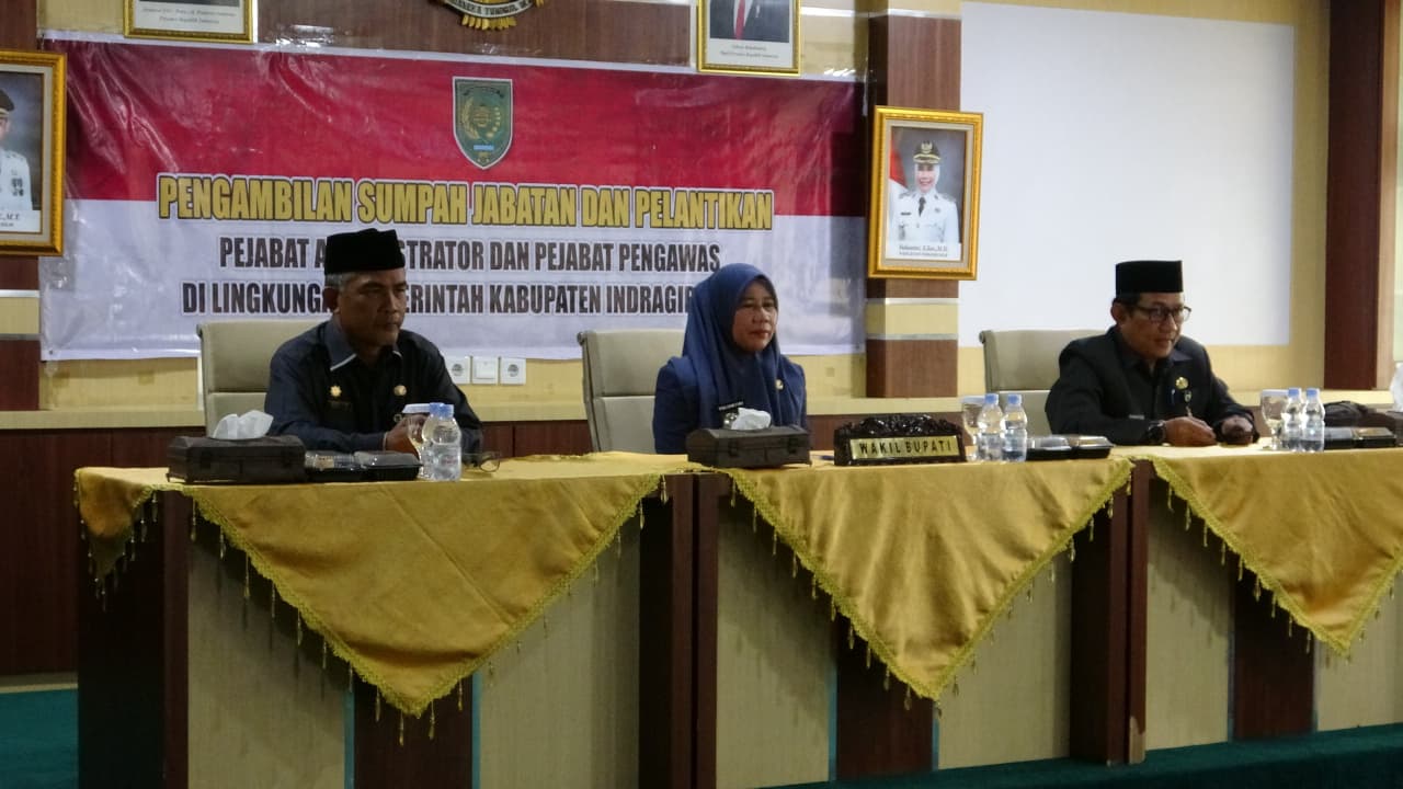 Wakil Bupati Inhil Yuliantini Lantik 45 Pejabat Administrator dan Pengawas