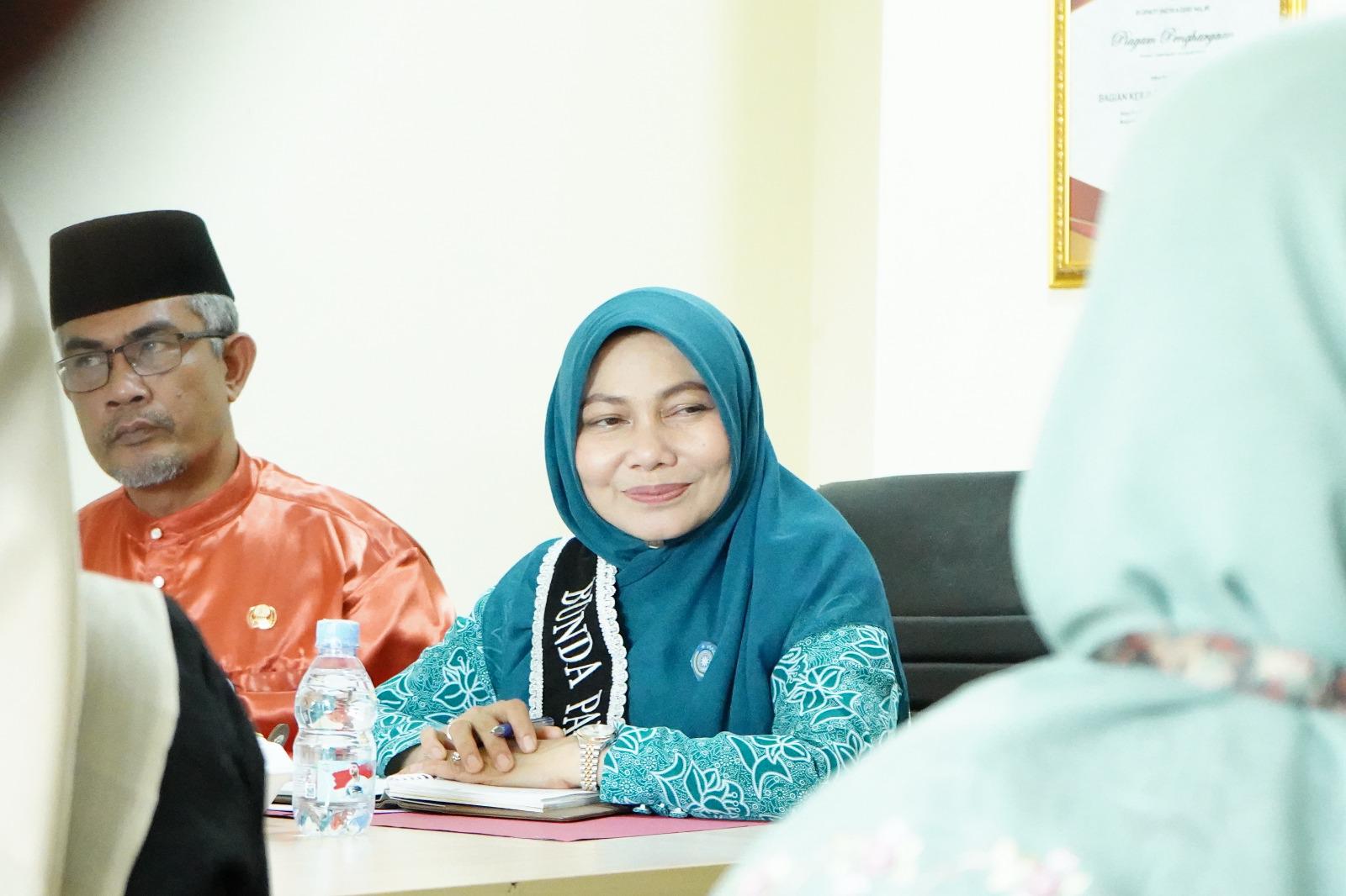 Bunda PAUD Inhil Hj Katerina Susanti Herman Hadiri Rapat Rencana Kerja Sama Pemerintah Kabupaten Indragiri Hilir