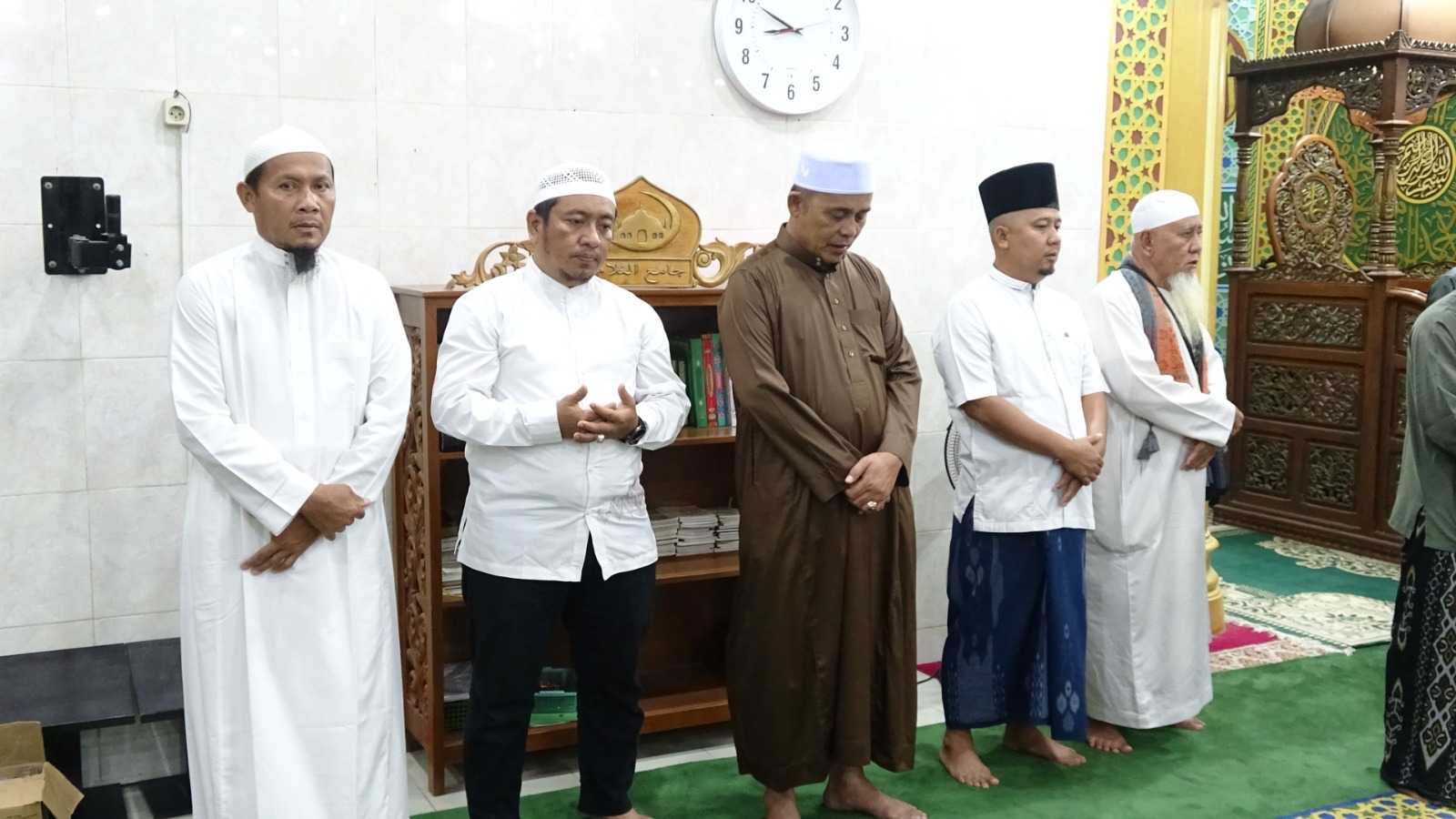 Bupati Inhil Herman Hadiri Peringatan Maulid Nabi di Masjid Jami’ Al-Gulam