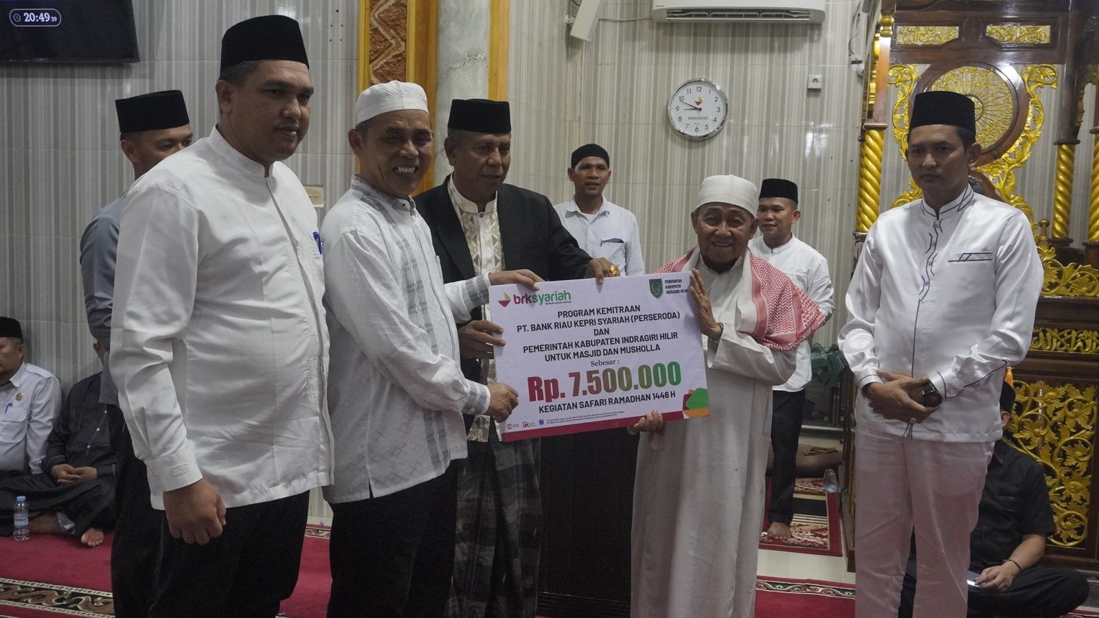 Safari Ramadhan Bupati Inhil H. Herman ke Kota Baru Seberida, Kecamatan Keritang