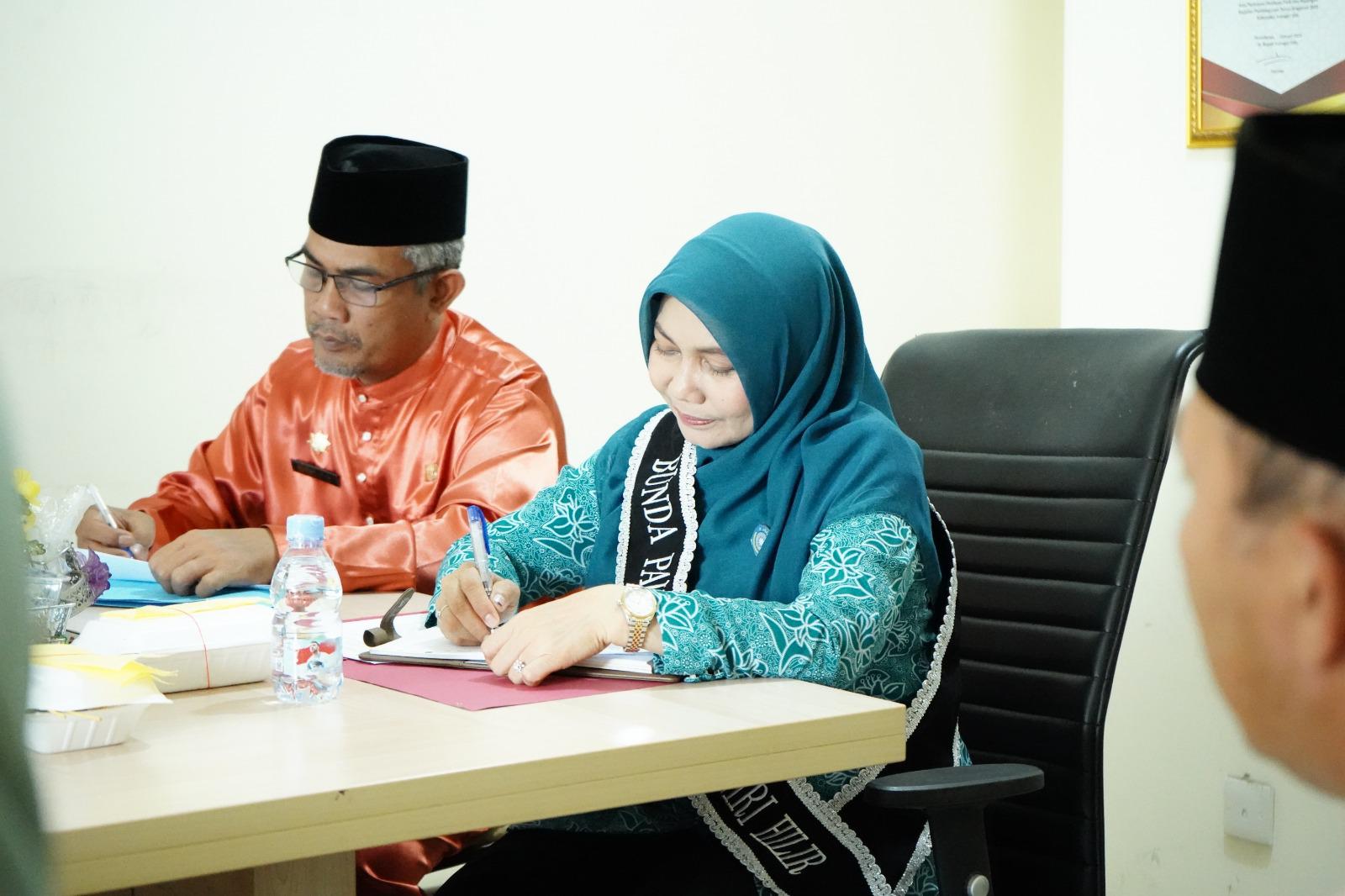 Bunda PAUD Inhil Hj Katerina Susanti Herman Hadiri Rapat Rencana Kerja Sama Pemerintah Kabupaten Indragiri Hilir