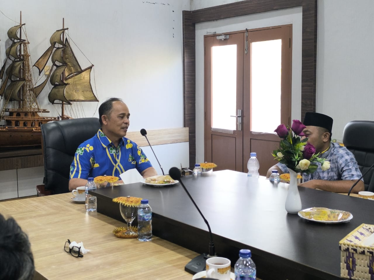 Bupati Herman Sambut Para Pedagang, Bahas Rencana Revitalisasi Pasar di Tembilahan