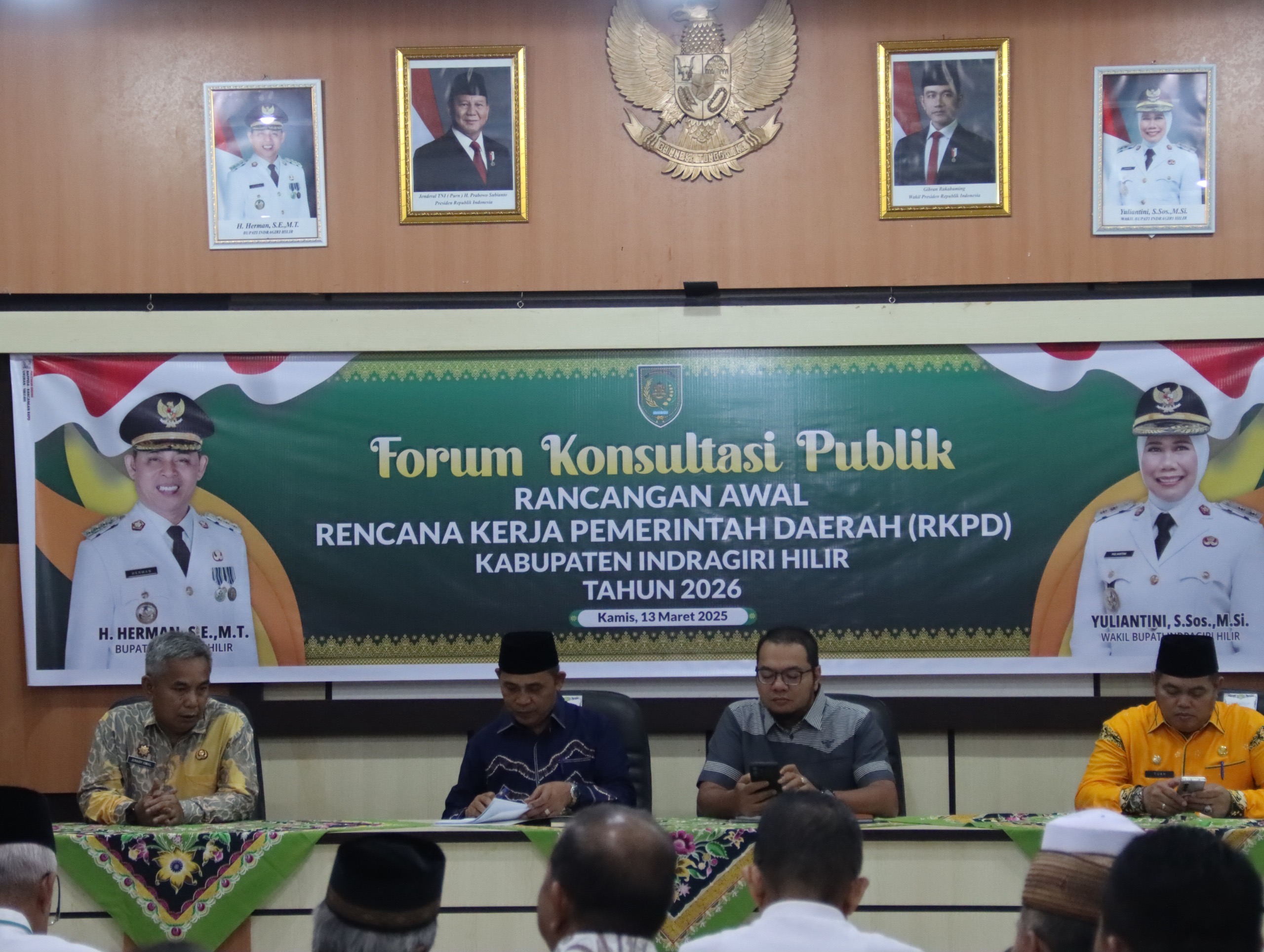 Buka FKP Rancangan Awal RKPD Inhil 2026, Bupati Herman: Pemkab Akan Cermat Selesaikan Persoalan