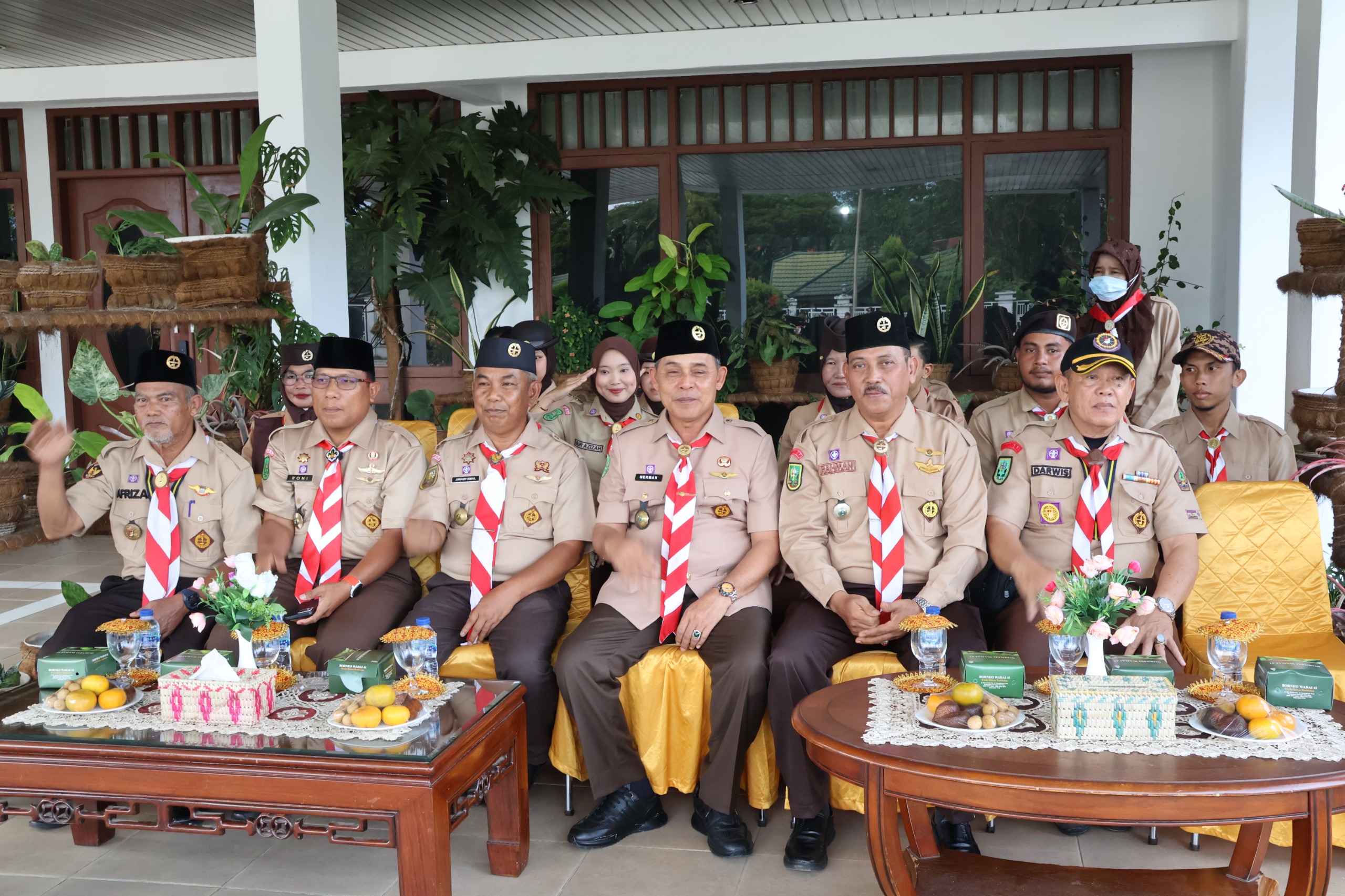Bupati Inhil Pimpin Apel Senja Kwarcab Gerakan Pramuka 04.02