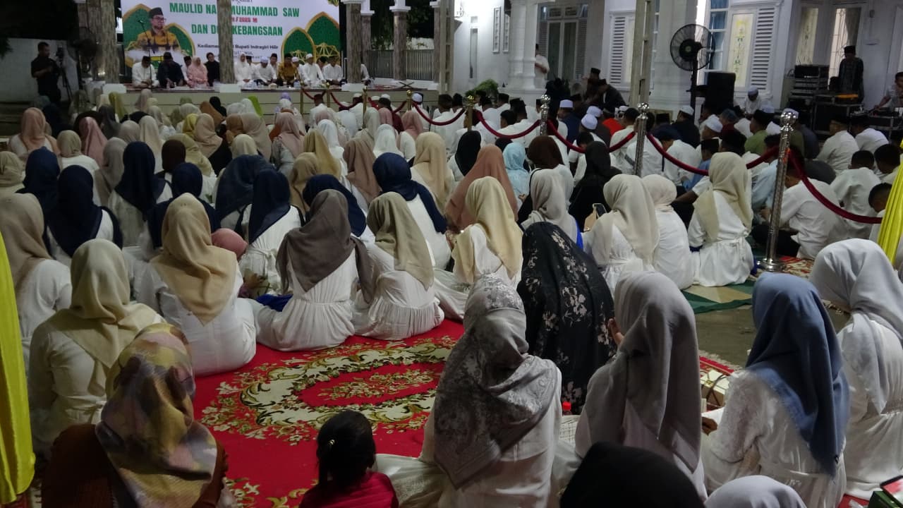 Gen Z Padati Kediaman Wakil Bupati Inhil Pada Peringatan Maulid Nabi Muhammad SAW 1447 H