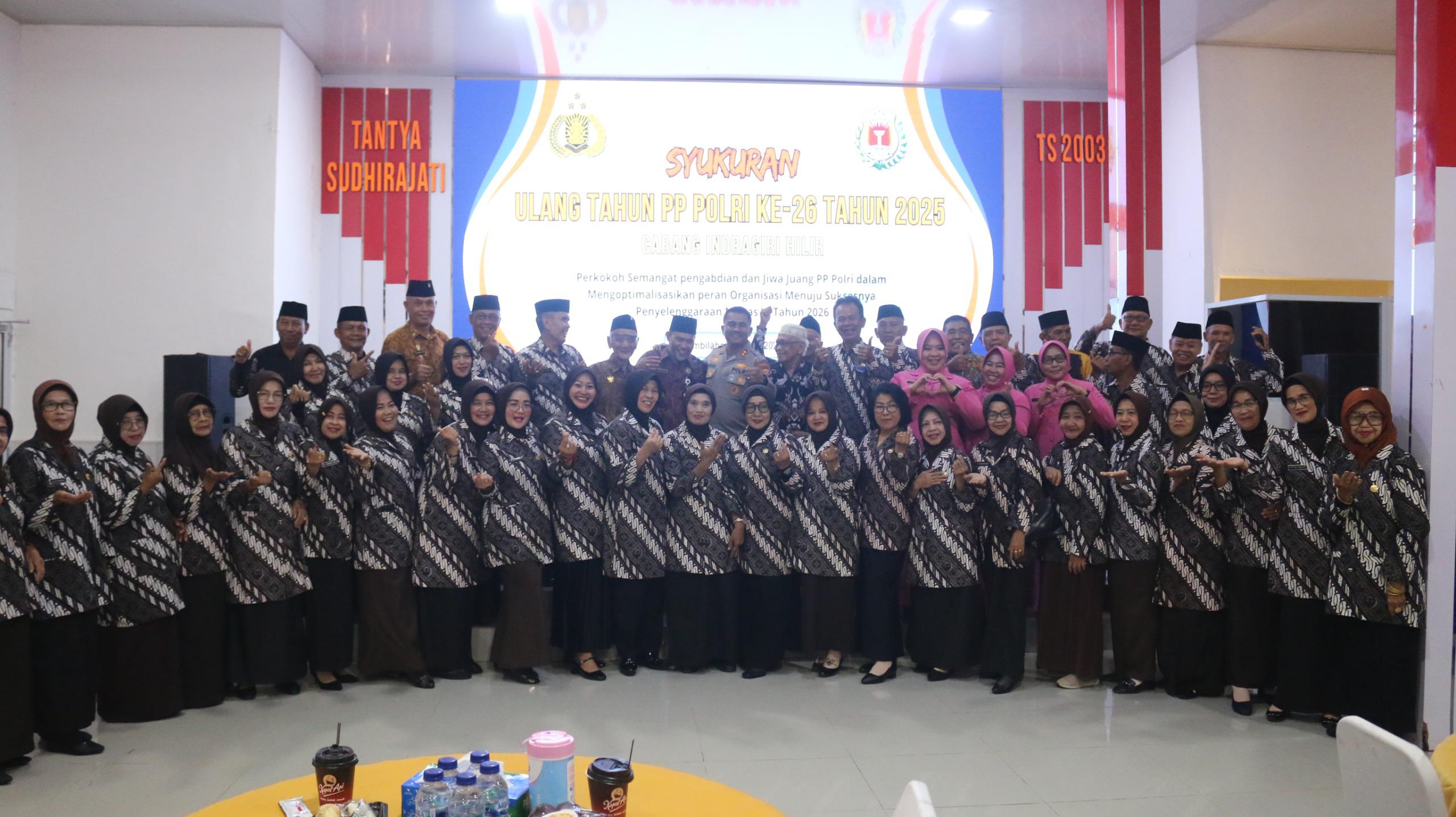 HUT Ke-26 PP Polri, Staf Ahli Bupati Inhil Muamar Ghadafi Hadiri Syukuran Di Polres Inhil