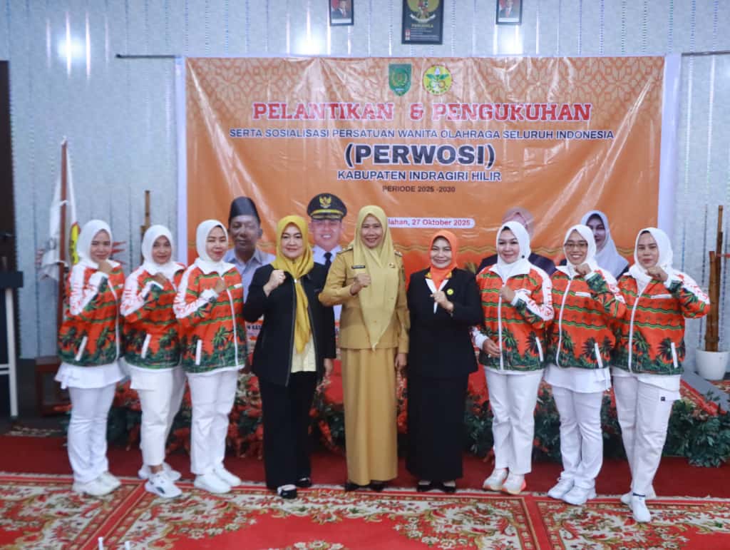 Katerina Susanti Herman Dilantik Sebagai Ketua PERWOSI Inhil
