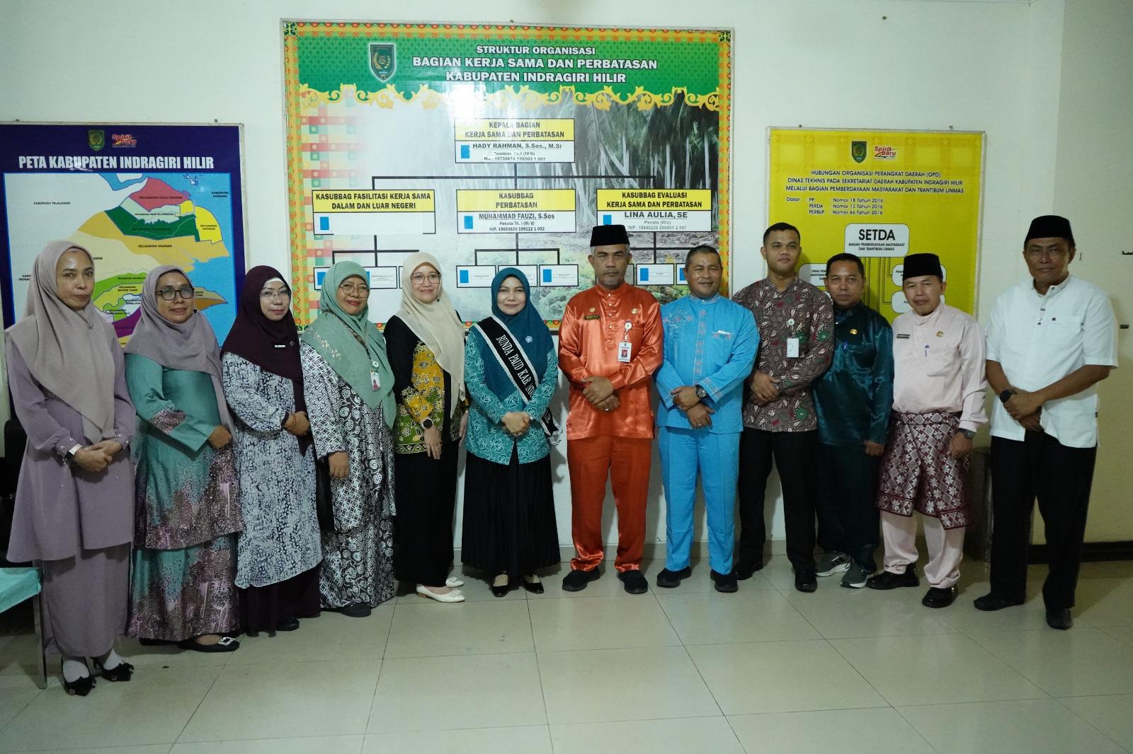 Bunda PAUD Inhil Hj Katerina Susanti Herman Hadiri Rapat Rencana Kerja Sama Pemerintah Kabupaten Indragiri Hilir