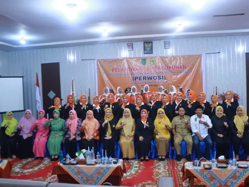 Katerina Susanti Herman Dilantik Sebagai Ketua PERWOSI Inhil